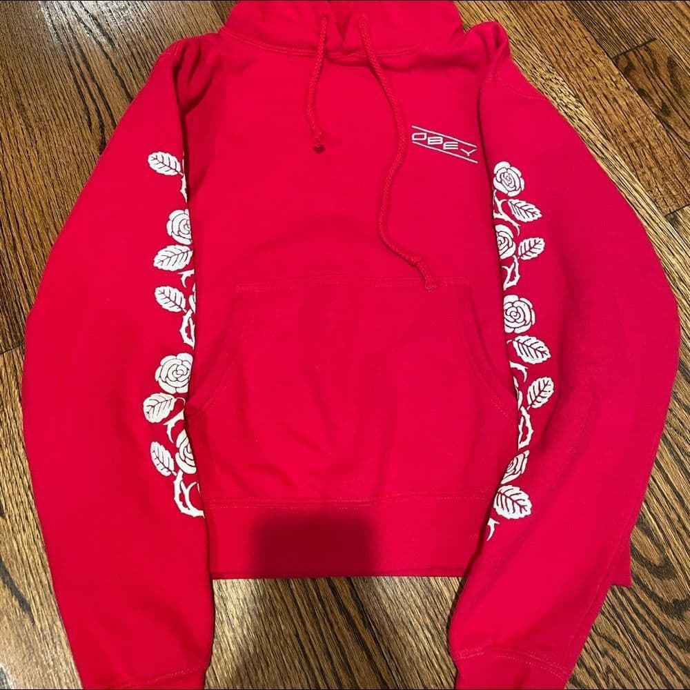 Obey Red Hoodie - Thumbnail 2