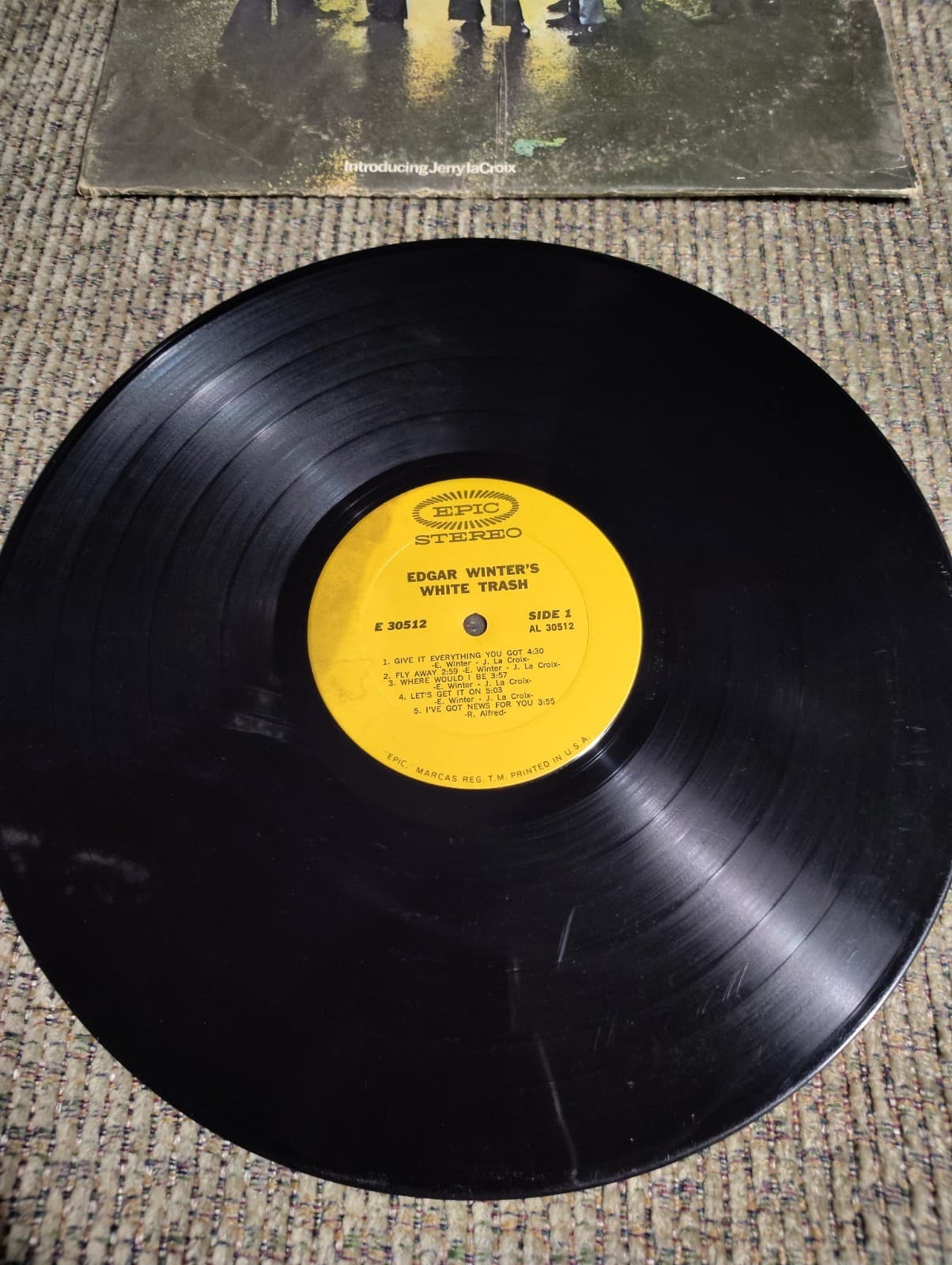 Edgar Winter Edgar Winter's White Trash LP 12" 33 RPM Epic Stereo PAL 30512-2A - Thumbnail 2