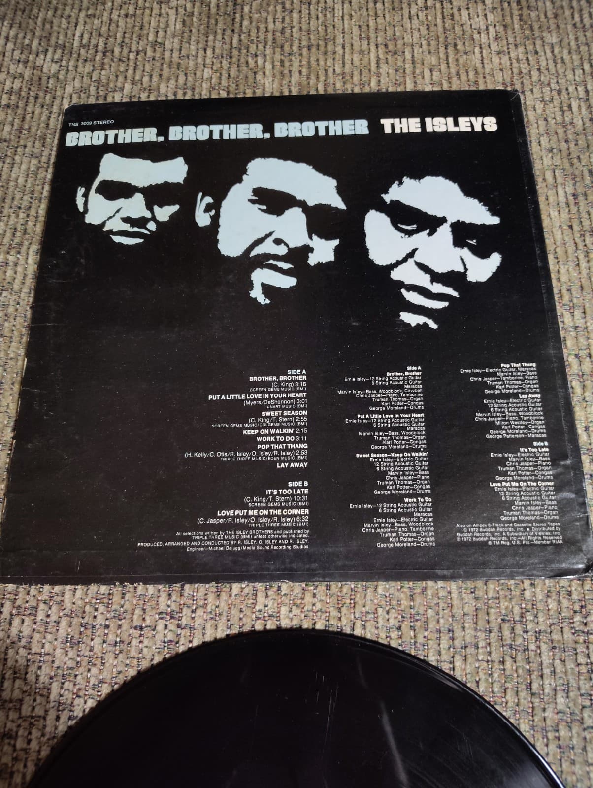 The Isleys Brother Brother Brother Vinyl LP Stereo Used Slight Damage - Thumbnail 5