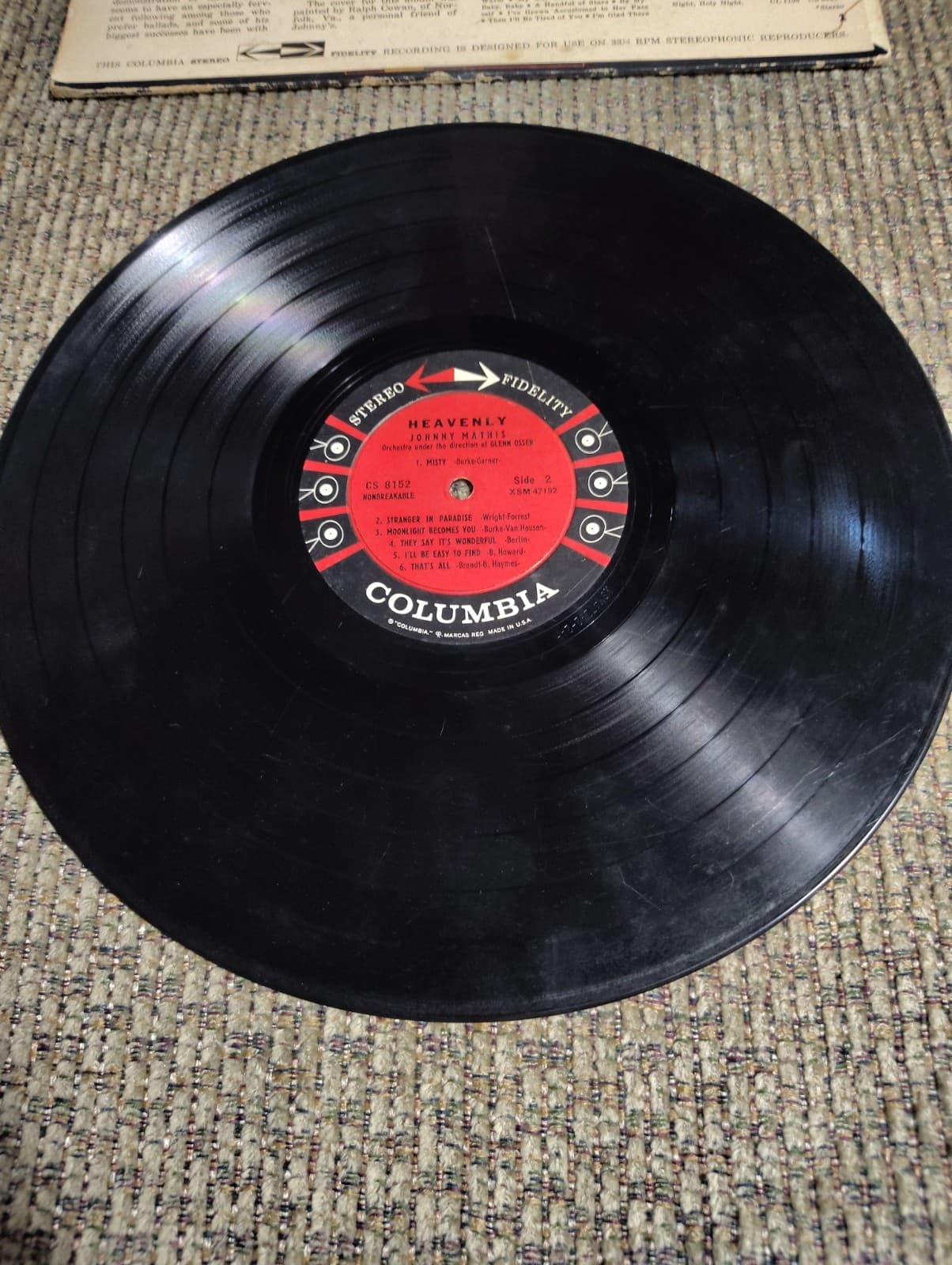 Heavenly Johnny Mathis XSM47191-2K - Thumbnail 4