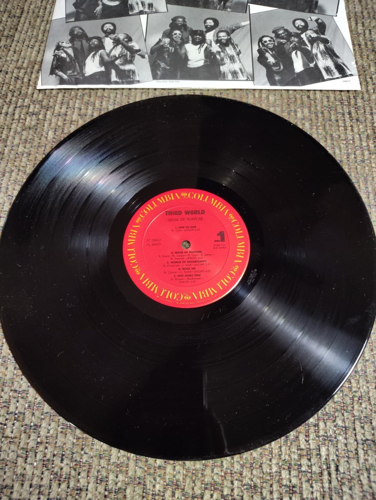 THIRD WORLD Sense of Purpose RAGGAE Vinyl LP 33RPM Record 1985 COLUMBIA RECORDS - Thumbnail 3