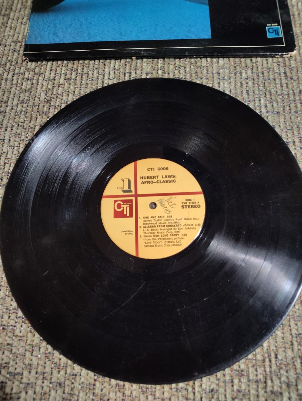 Hubert Laws: Afro-Classic LP CTI 6006 (Pre-Owned) - Thumbnail 2