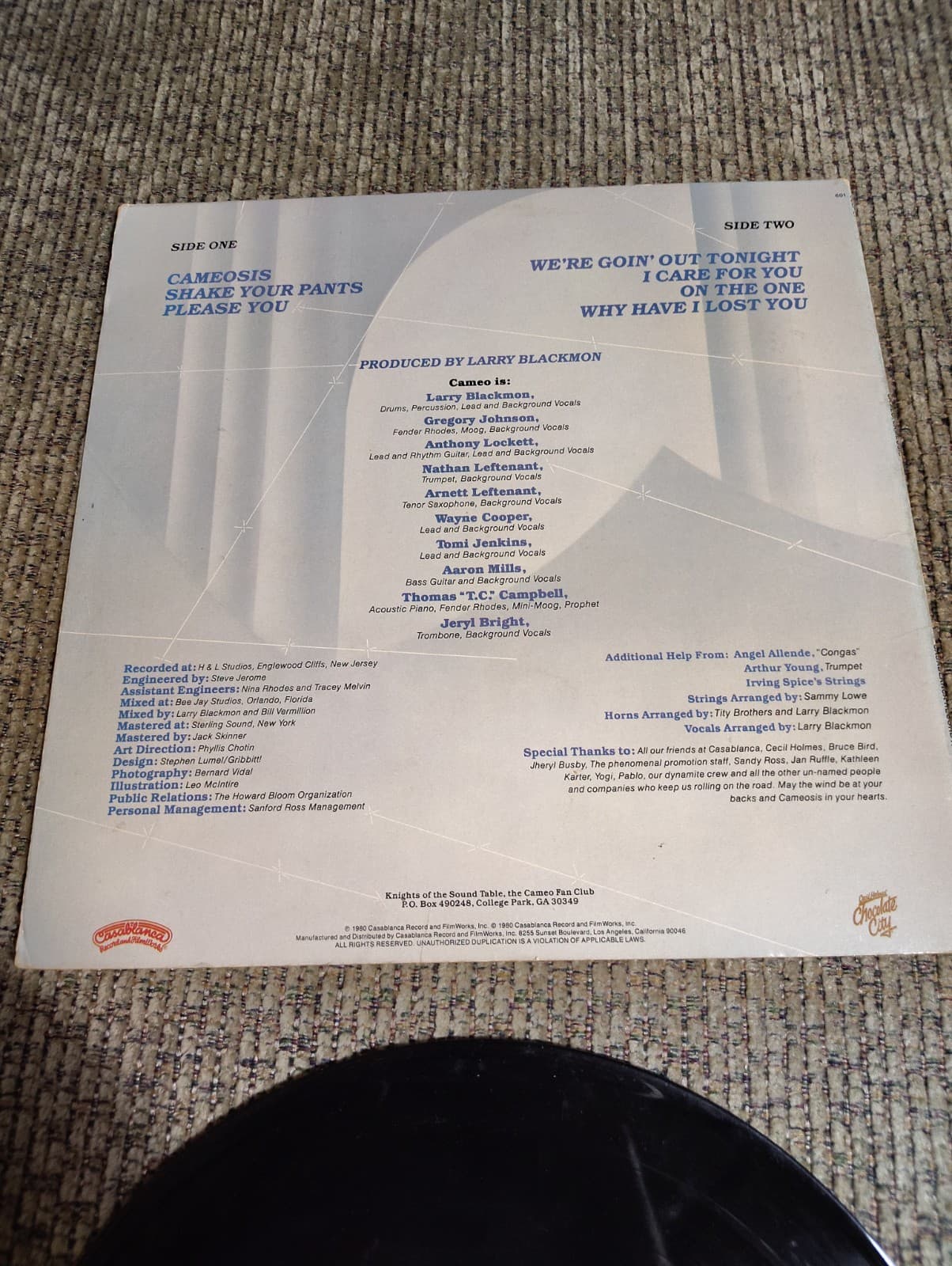 Cameo Cameosis LP 1980 Chocolate City 1st Funk Soul Vinyl CCLP 2011 VG/VG - Thumbnail 4