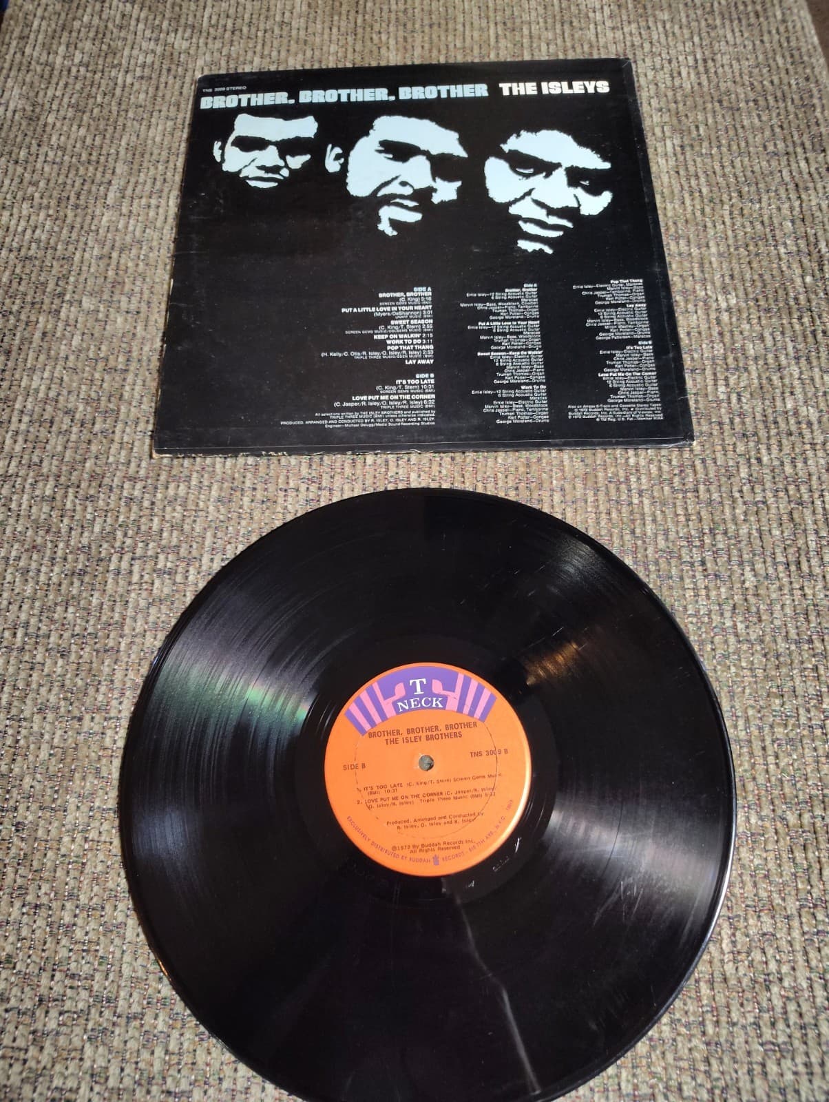 The Isleys Brother Brother Brother Vinyl LP Stereo Used Slight Damage - Thumbnail 4