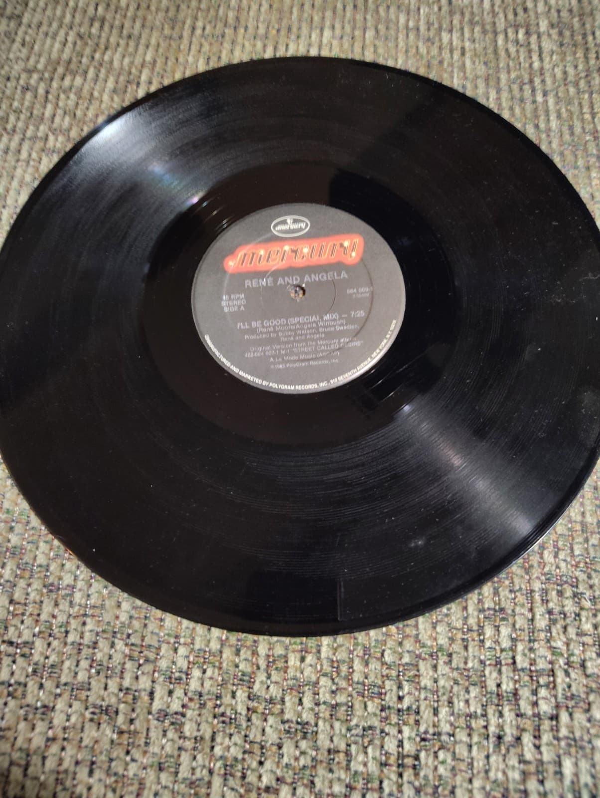 René and Angela I'll Be Good 12" Single Mercury Soul 45 RPM 884009-1-2-58506 - Thumbnail 4