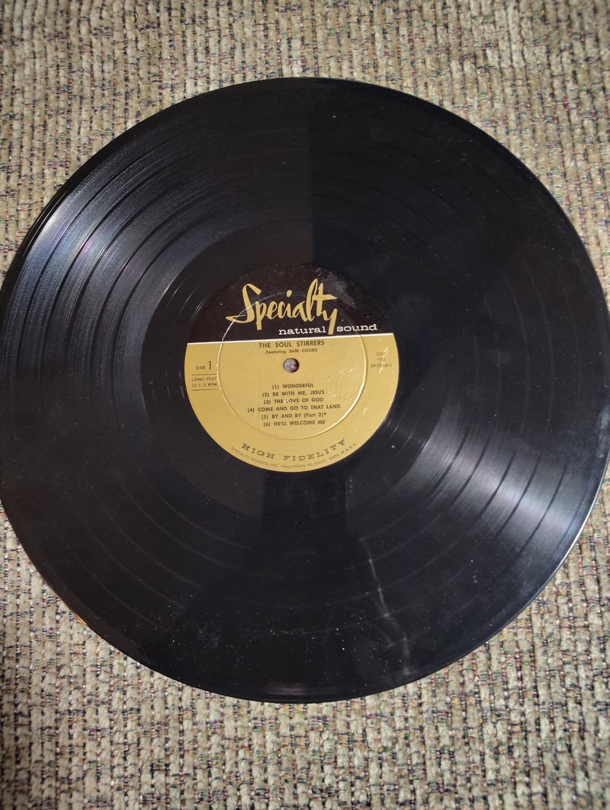 Soul Stirrers feat. Sam Cooke on Specialty First Pressing SP-2106-1 - Thumbnail 4