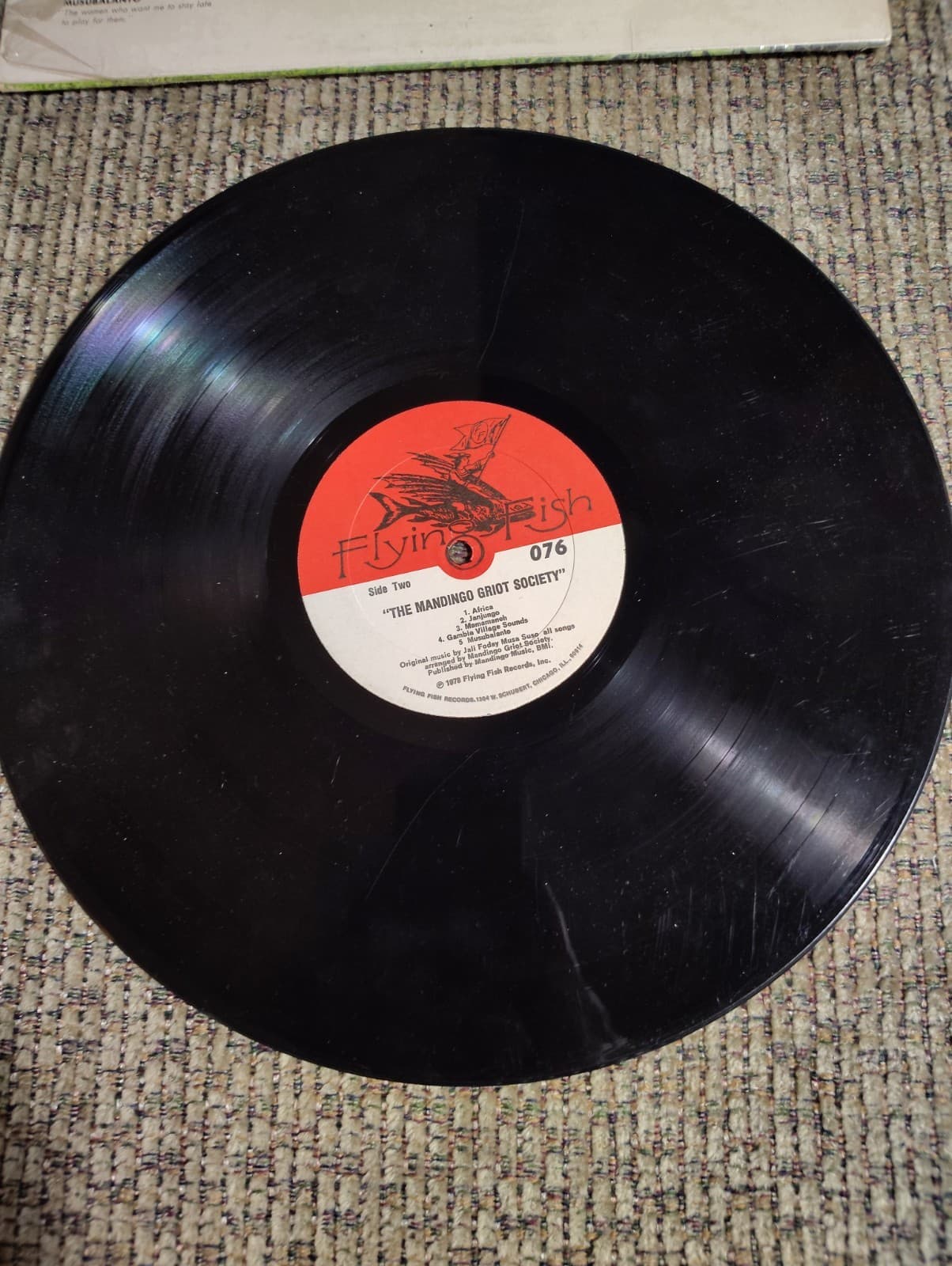 MANDINGO GRIOT SOCIETY LP FLYING FISH 076 STEREO 1978 DON CHERRY First Pressing - Thumbnail 4