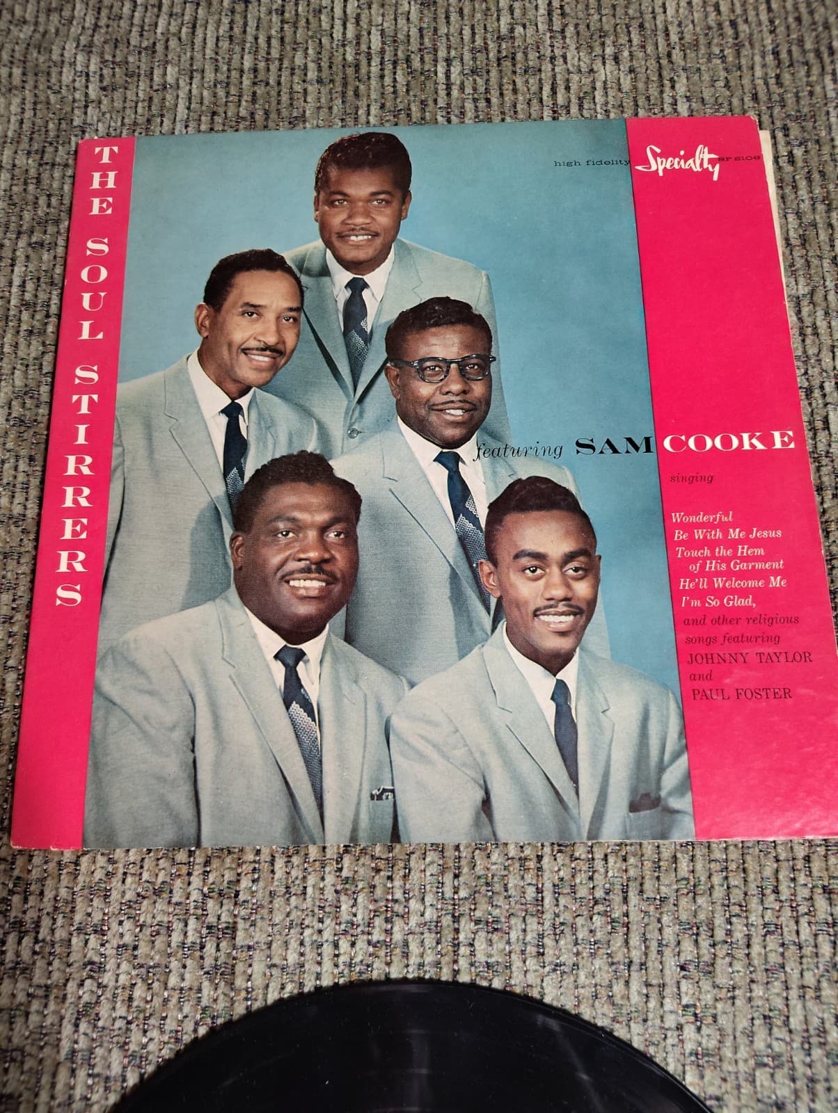 Soul Stirrers feat. Sam Cooke on Specialty First Pressing SP-2106-1