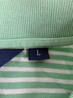 Polo Golf Ralph Lauren Pinehurst No 2 Mens L Green Stripe Pima Cotton Polo Shirt - Thumbnail 3