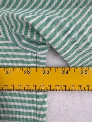 Polo Golf Ralph Lauren Pinehurst No 2 Mens L Green Stripe Pima Cotton Polo Shirt - Thumbnail 5