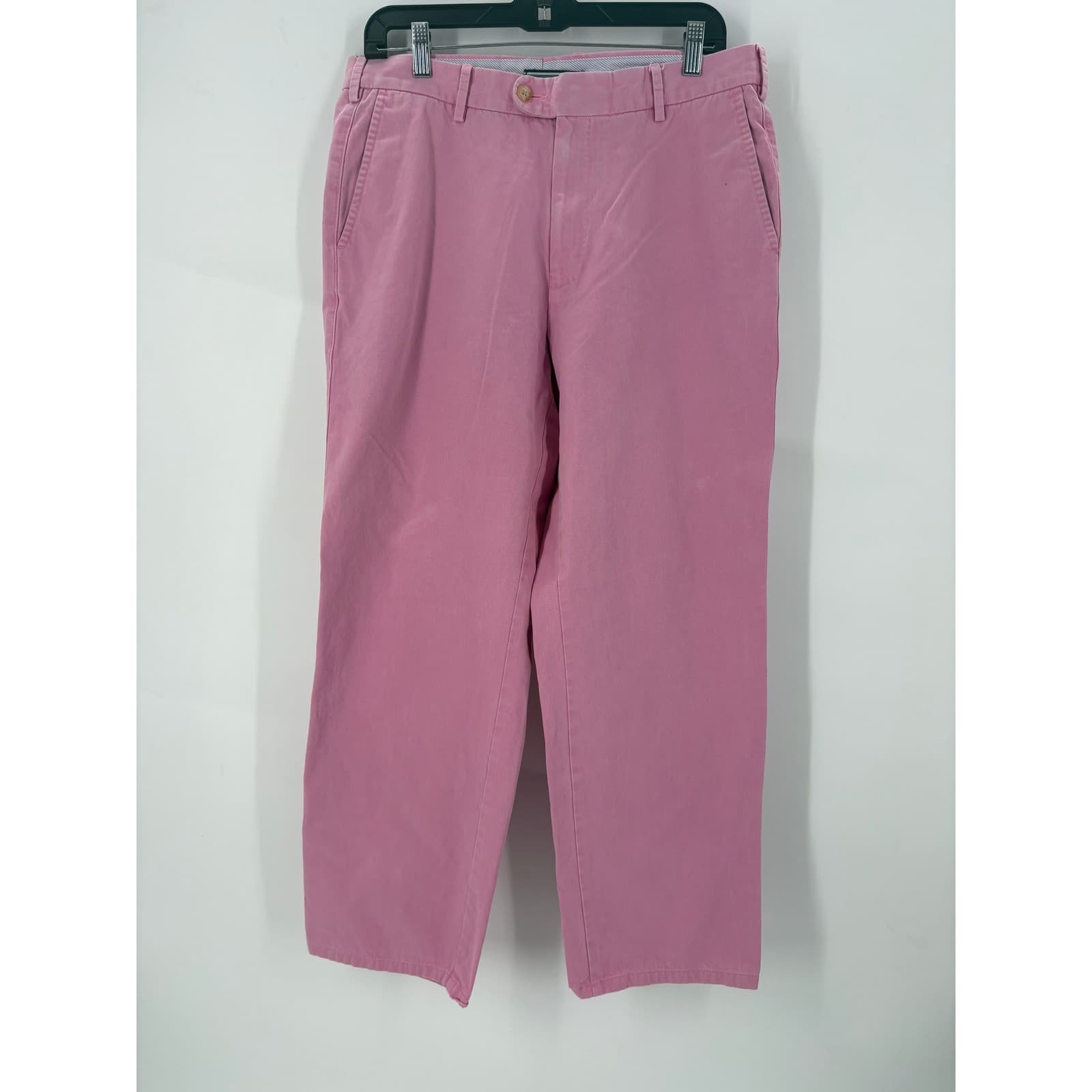 Peter Millar Men Pink Flat Front Chino Casual Dress Pants Size 34 - Thumbnail 7