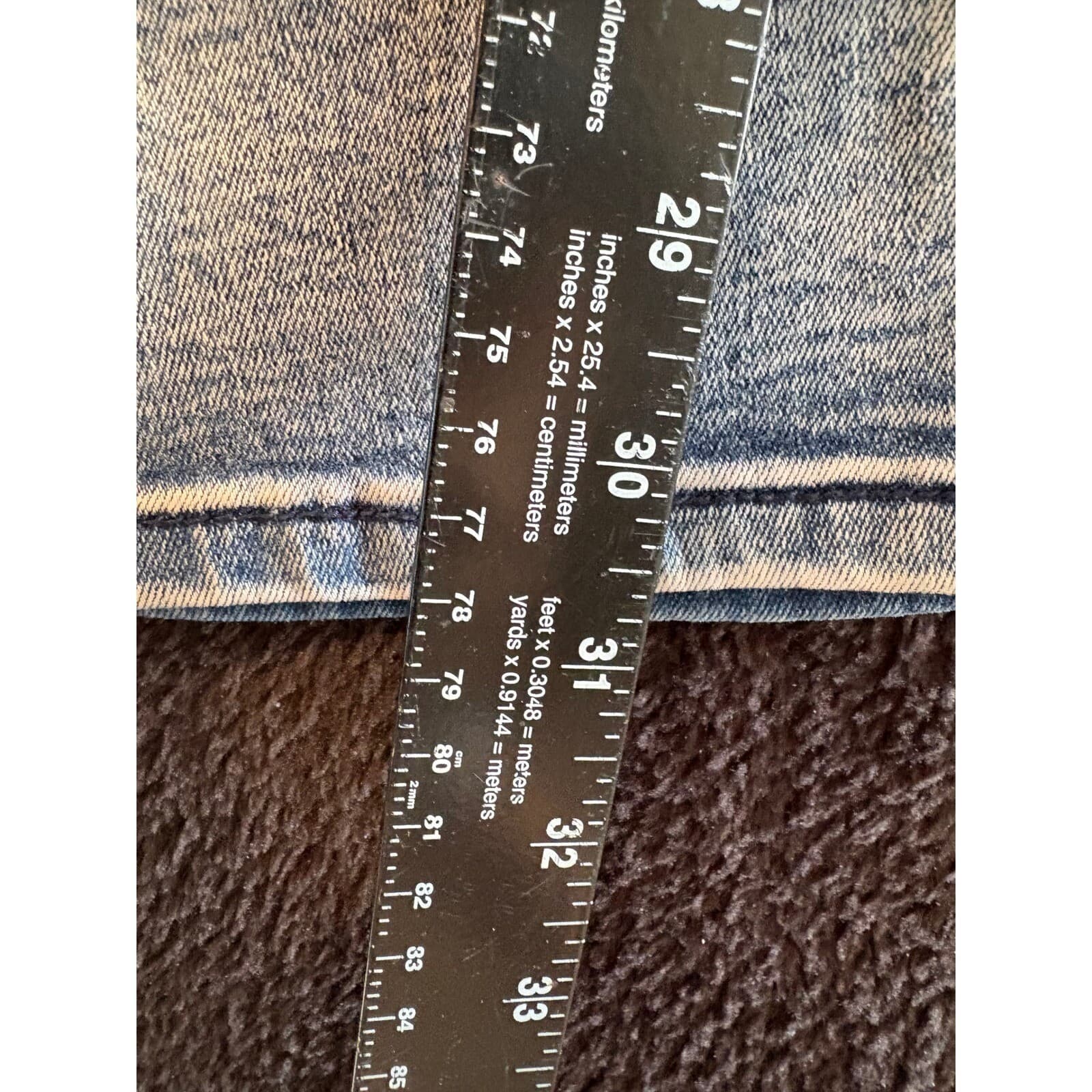 RAWX Distressed Denim Biker Jeans Ripped Knee Skinny Light Wash 32x30 - Thumbnail 3