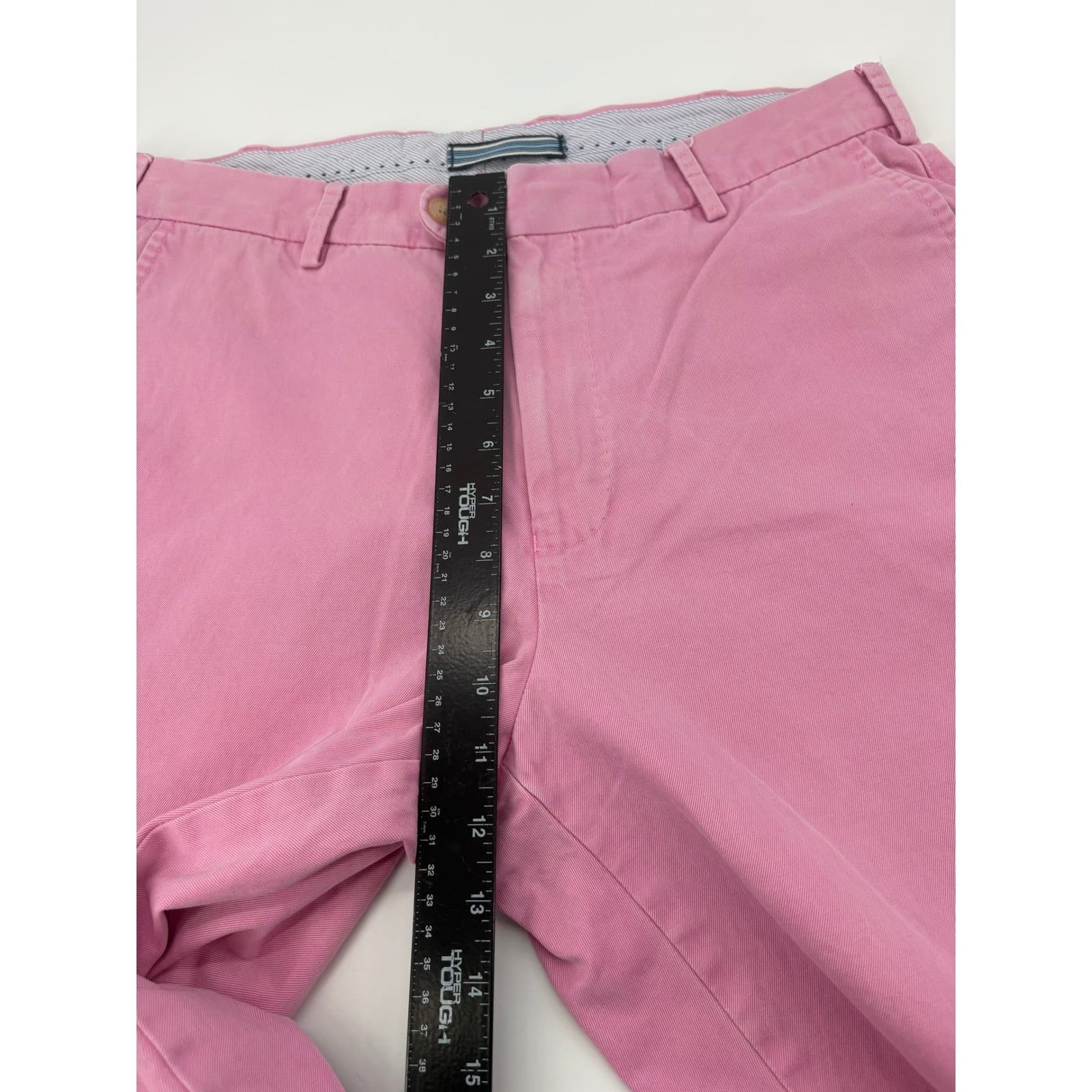 Peter Millar Men Pink Flat Front Chino Casual Dress Pants Size 34 - Thumbnail 3