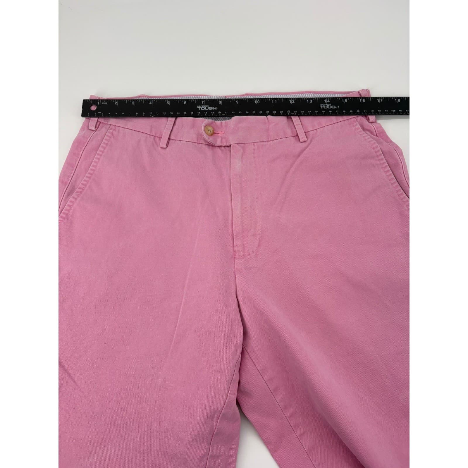 Peter Millar Men Pink Flat Front Chino Casual Dress Pants Size 34 - Thumbnail 2