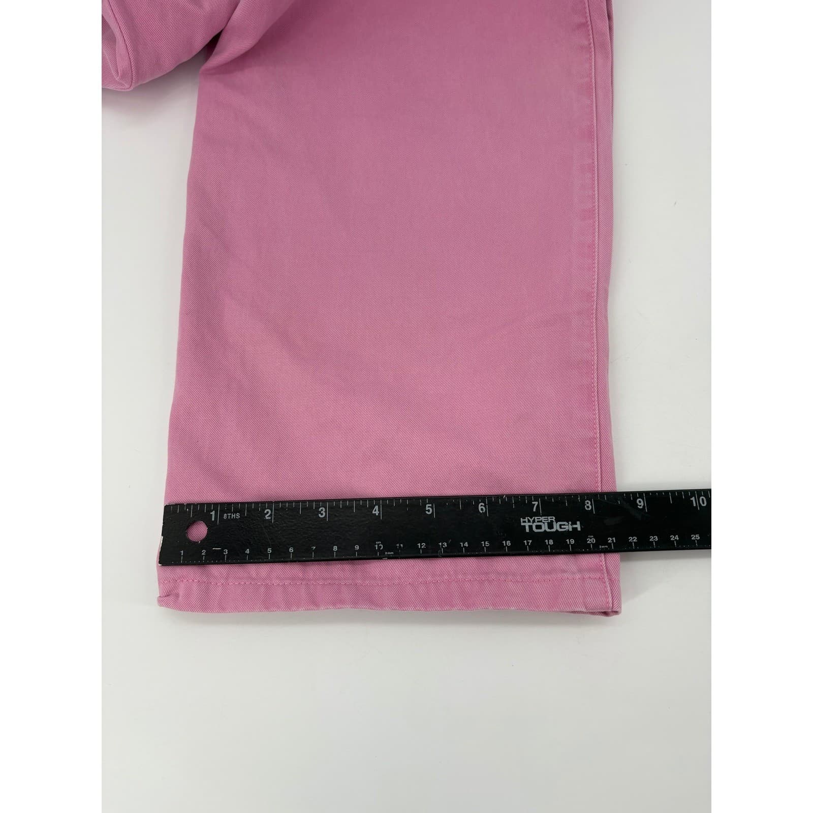 Peter Millar Men Pink Flat Front Chino Casual Dress Pants Size 34 - Thumbnail 6