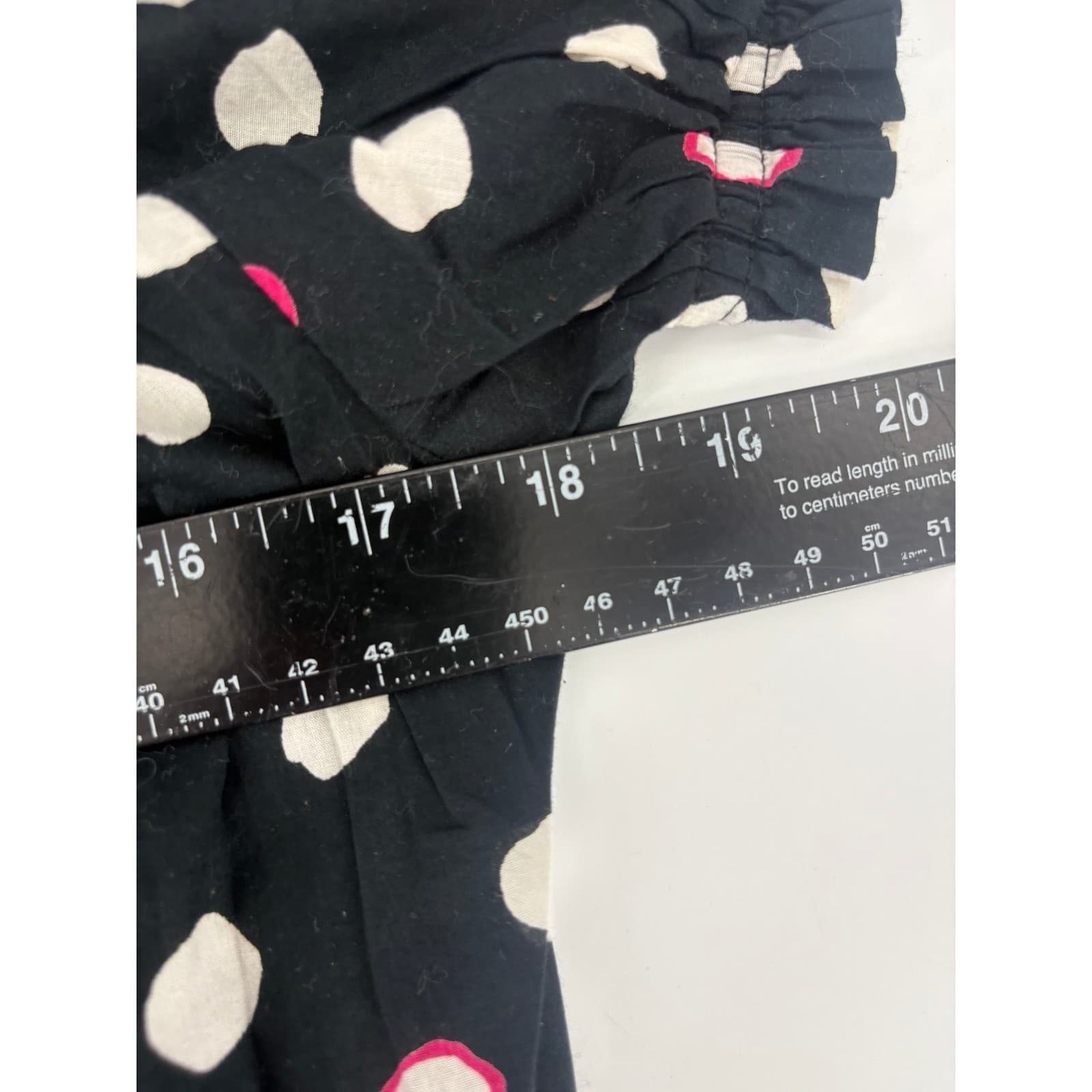 Style & Co Petite Black Polka Dot Off Shoulder Smocked Top Womens Size Medium - Thumbnail 3