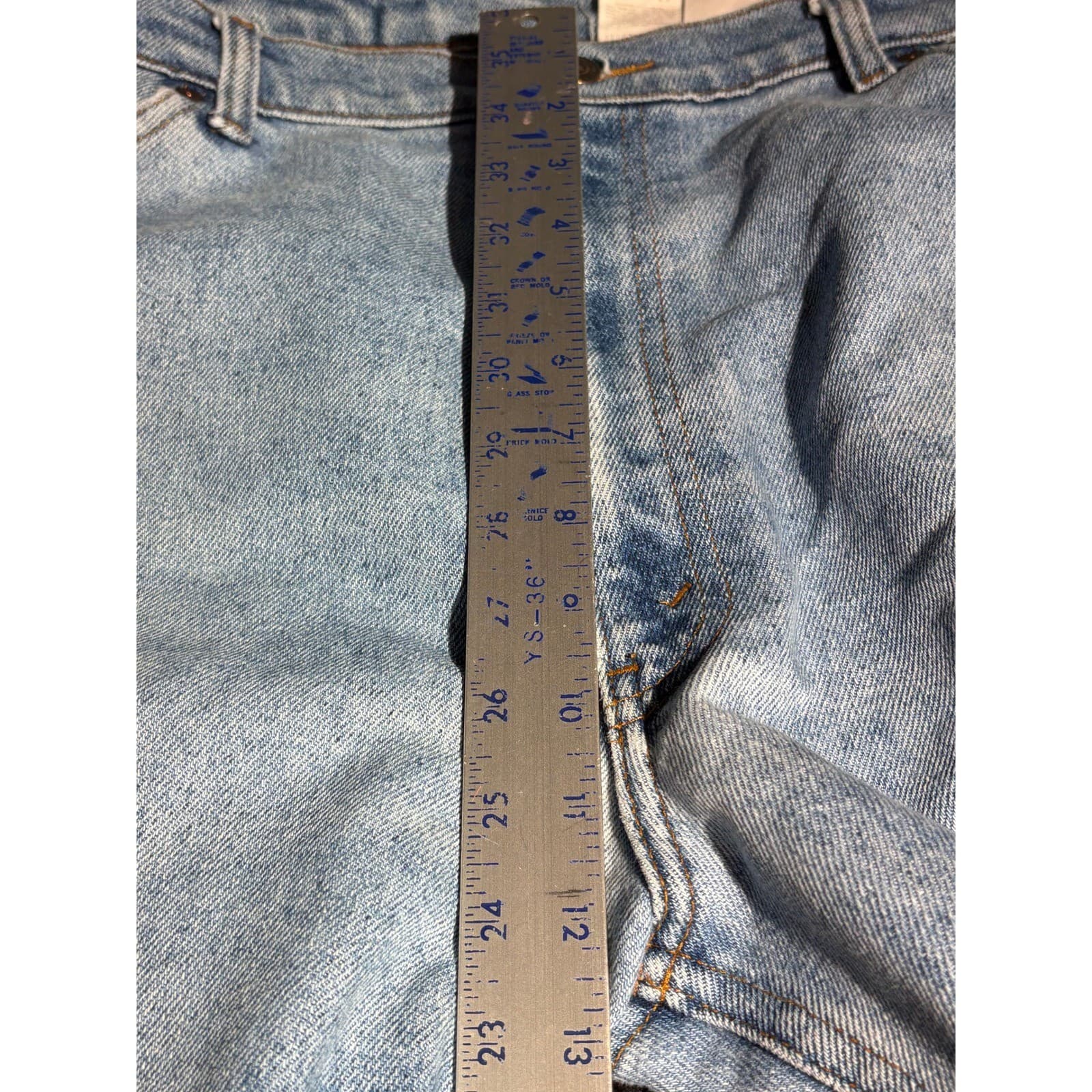 Vintage Levi's Silver Tab Jeans Men's Light Wash Denim Relaxed Fit Jeans W40 L30 - Thumbnail 10