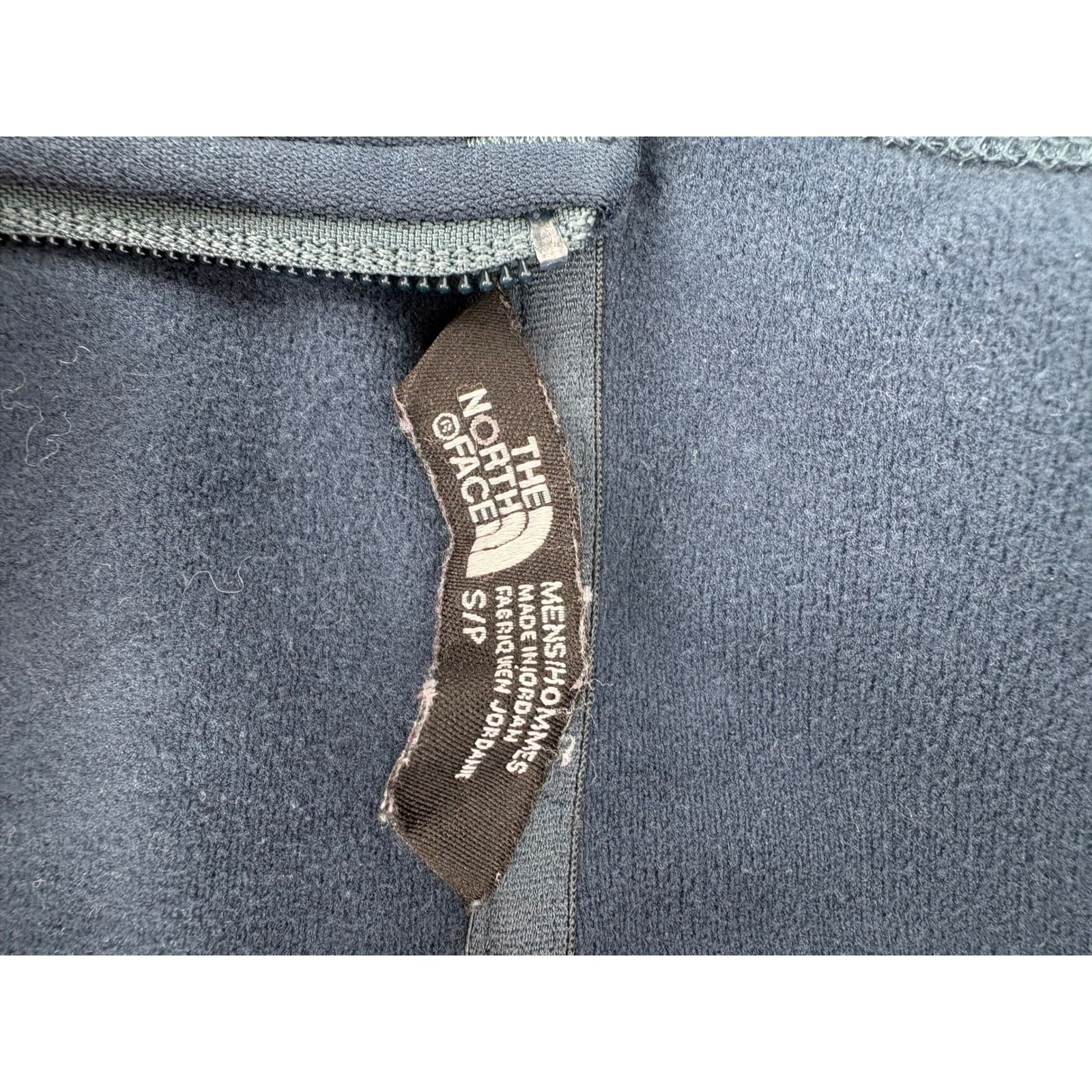 The North Face Mens Fleece Full Zip Hoodie Jacket Navy Blue Heathered Size S P - Thumbnail 4