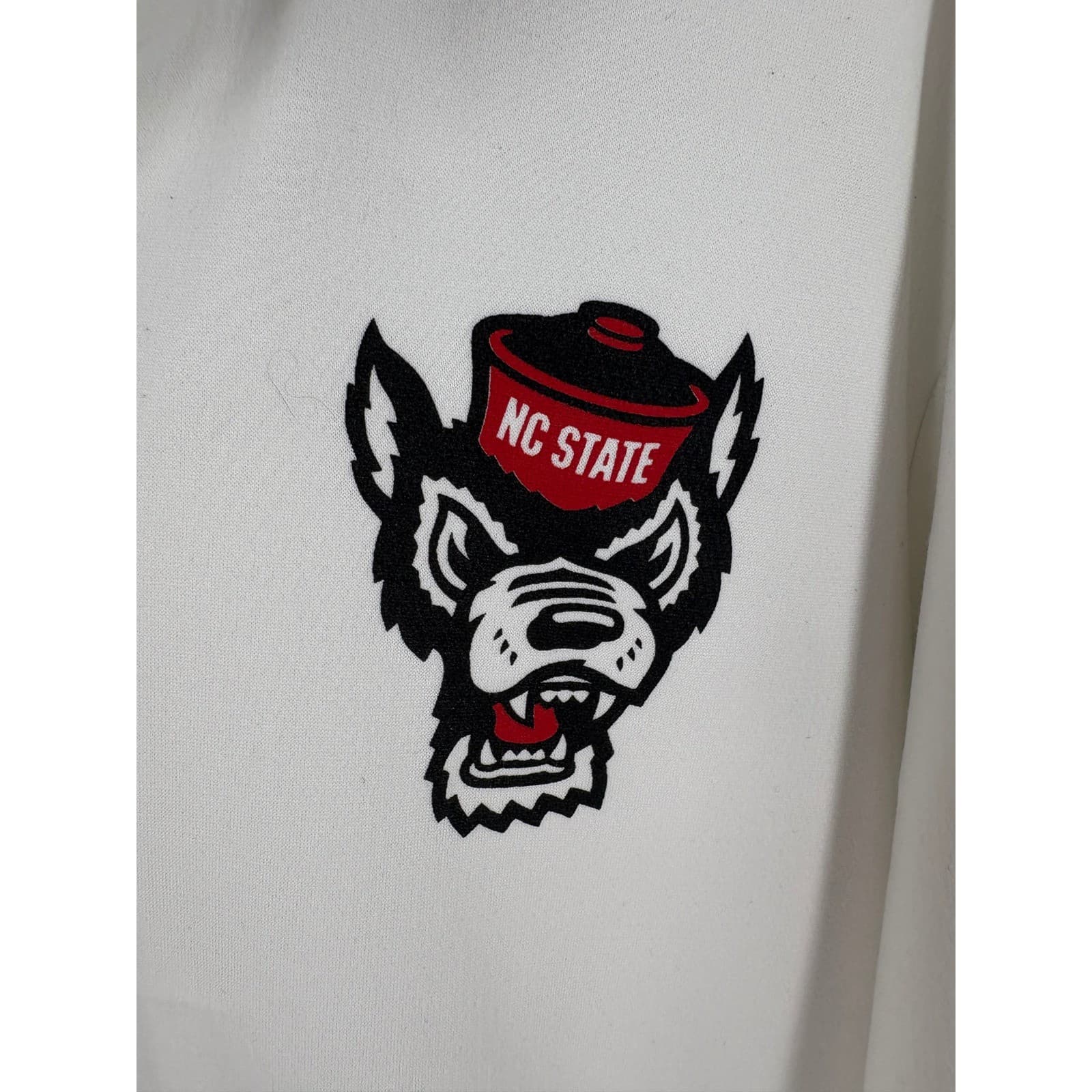 Adidas NC State Wolfpack Marble Gold Trim Full Zip Hoodie Jacket XLT - Thumbnail 3