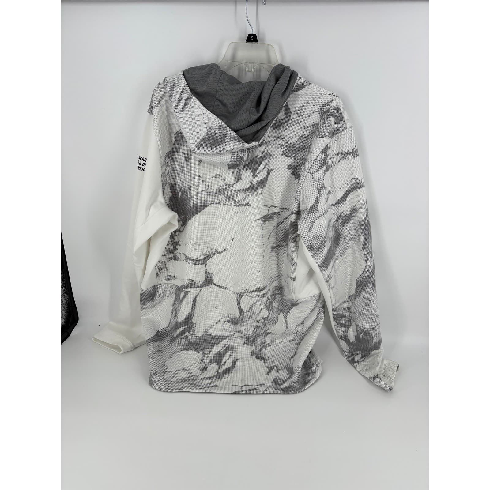 Adidas NC State Wolfpack Marble Gold Trim Full Zip Hoodie Jacket XLT - Thumbnail 7