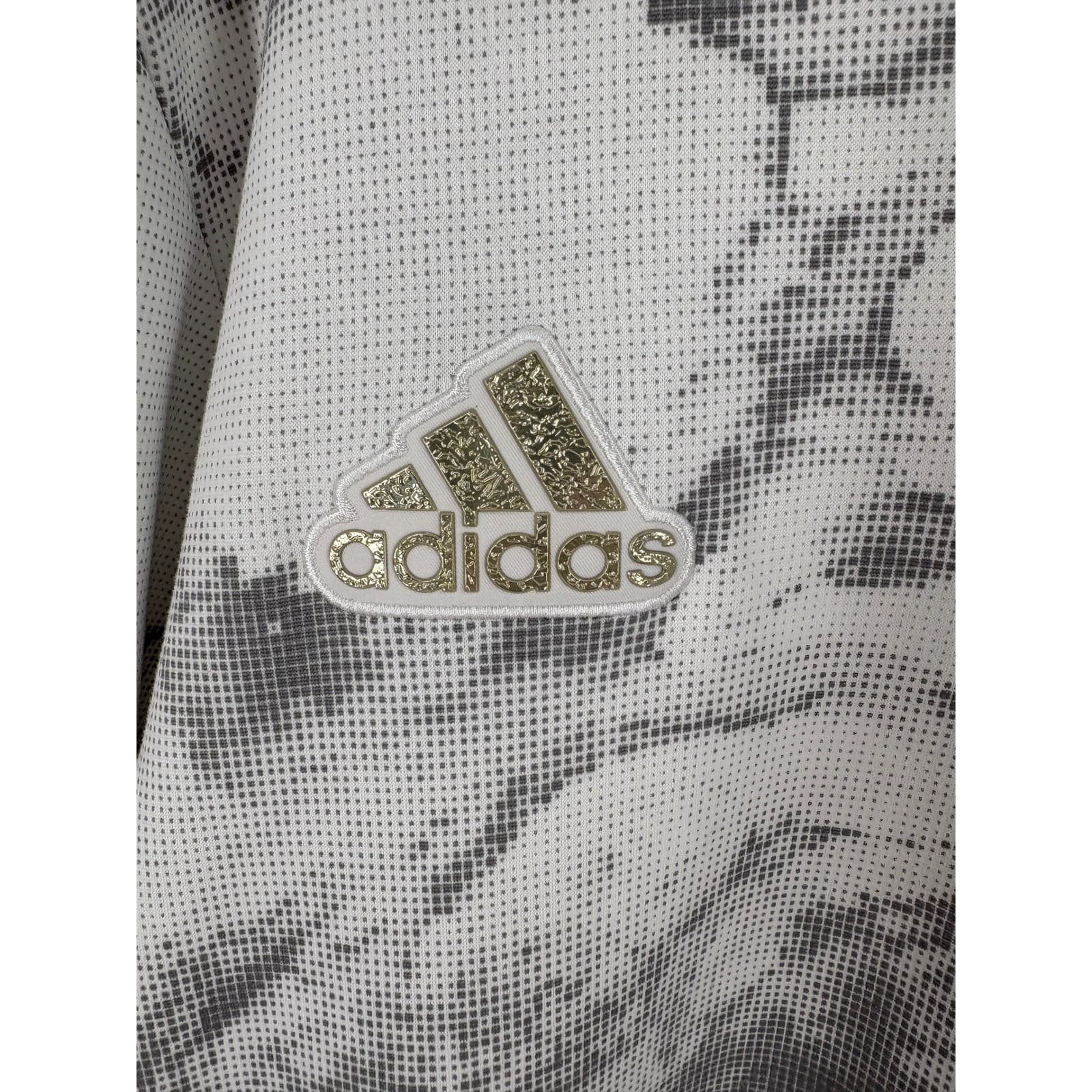 Adidas NC State Wolfpack Marble Gold Trim Full Zip Hoodie Jacket XLT - Thumbnail 2