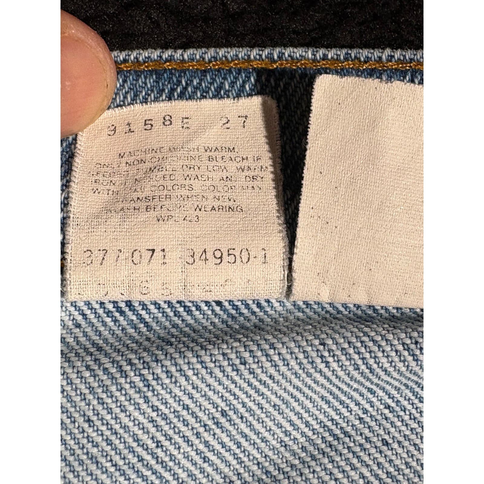 Vintage Levi's Silver Tab Jeans Men's Light Wash Denim Relaxed Fit Jeans W40 L30 - Thumbnail 3