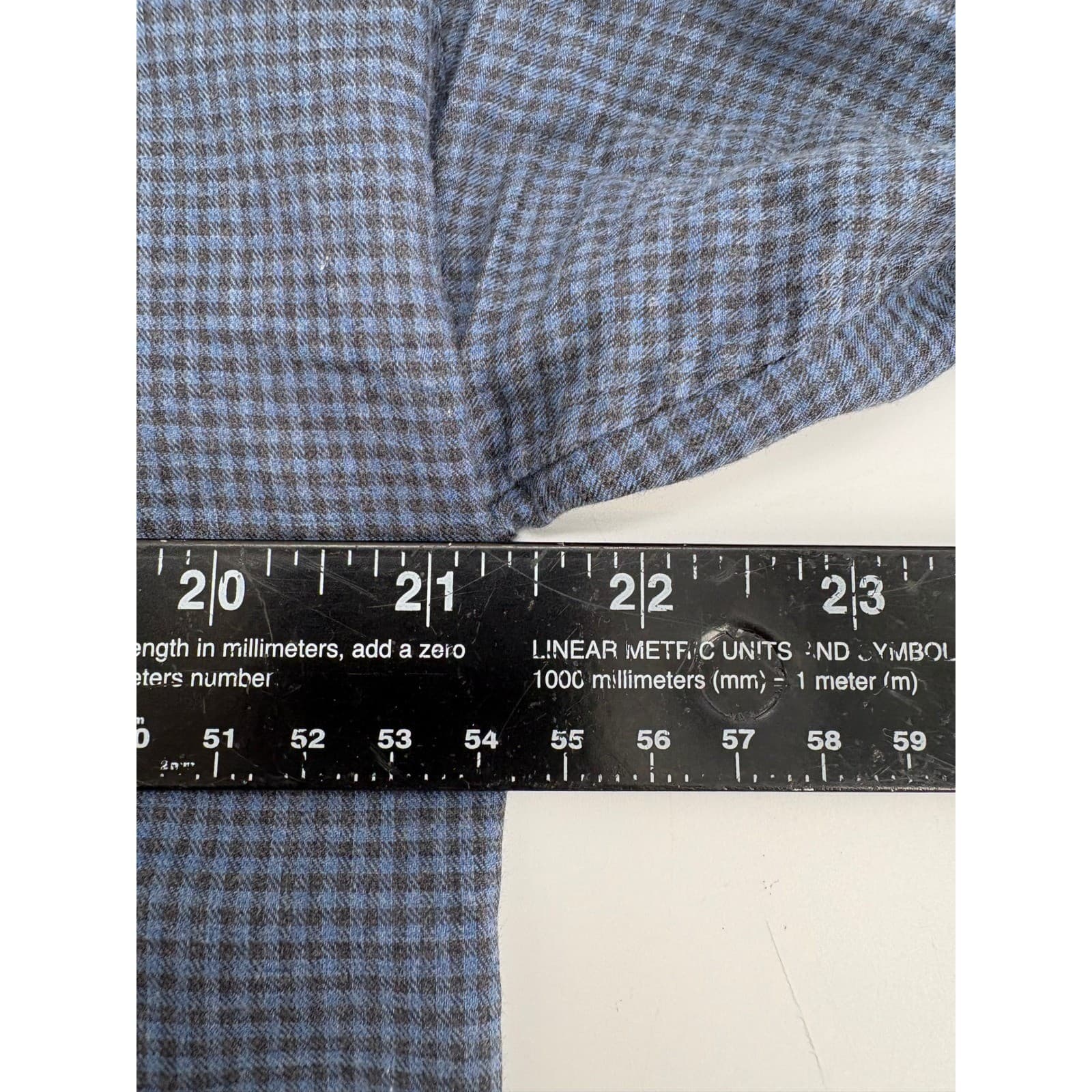 Eton Contemporary Mens Long Sleeve Dress Shirt Blue Checkered Pattern Size M - Thumbnail 5
