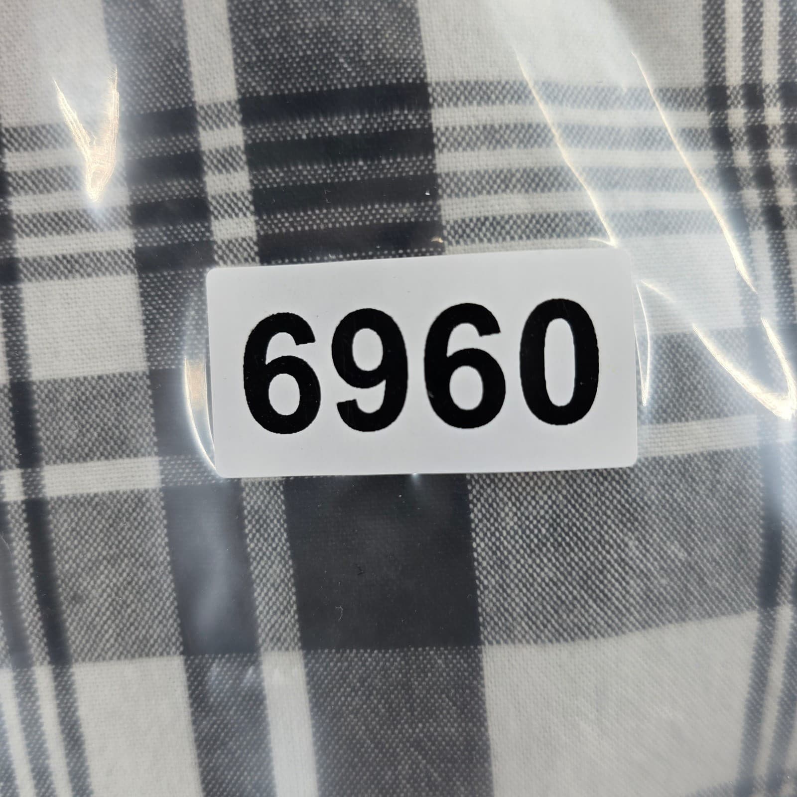 Wrangler Jack Daniels Mens Medium Button Up Shirt Black White Plaid MJD462M - Thumbnail 12