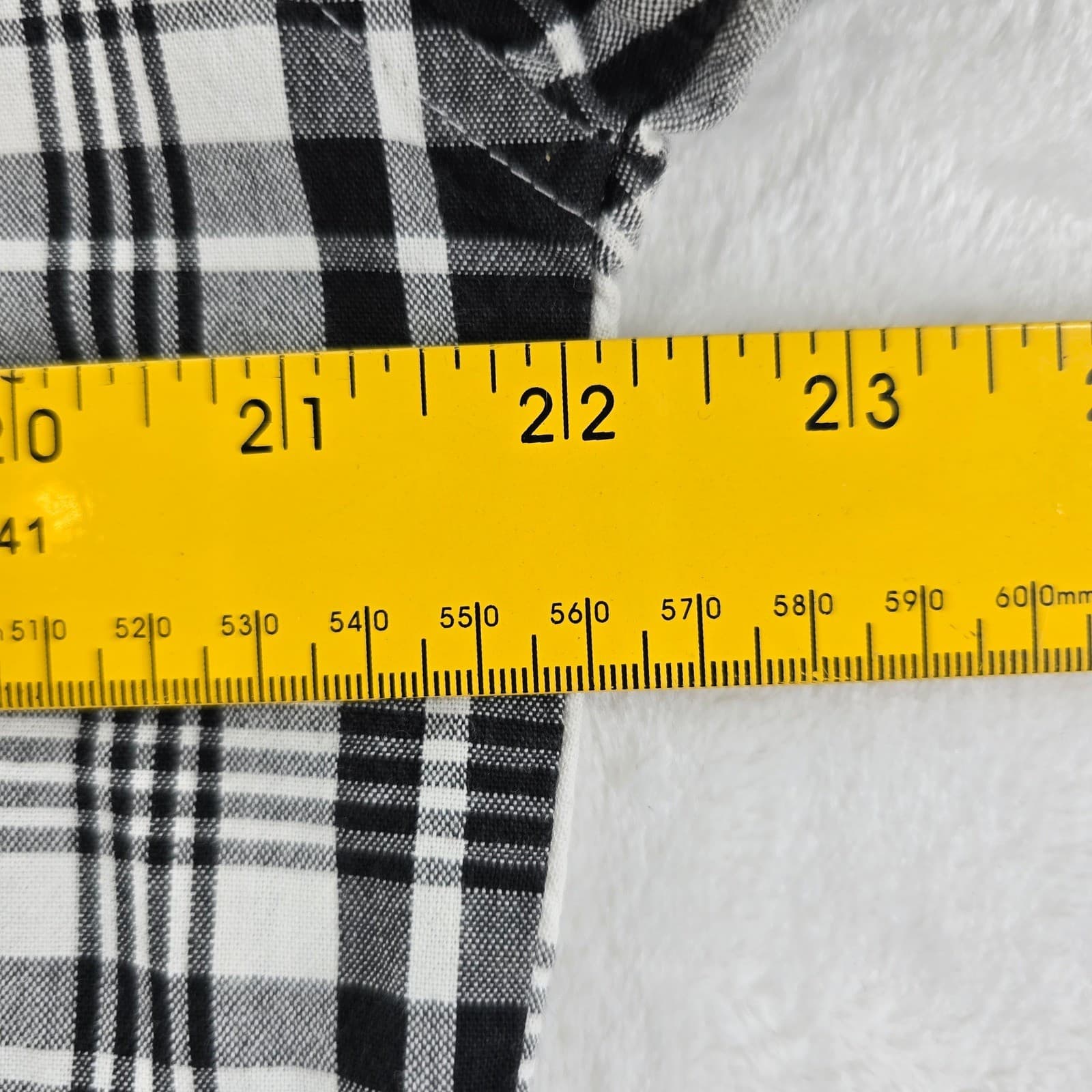 Wrangler Jack Daniels Mens Medium Button Up Shirt Black White Plaid MJD462M - Thumbnail 9