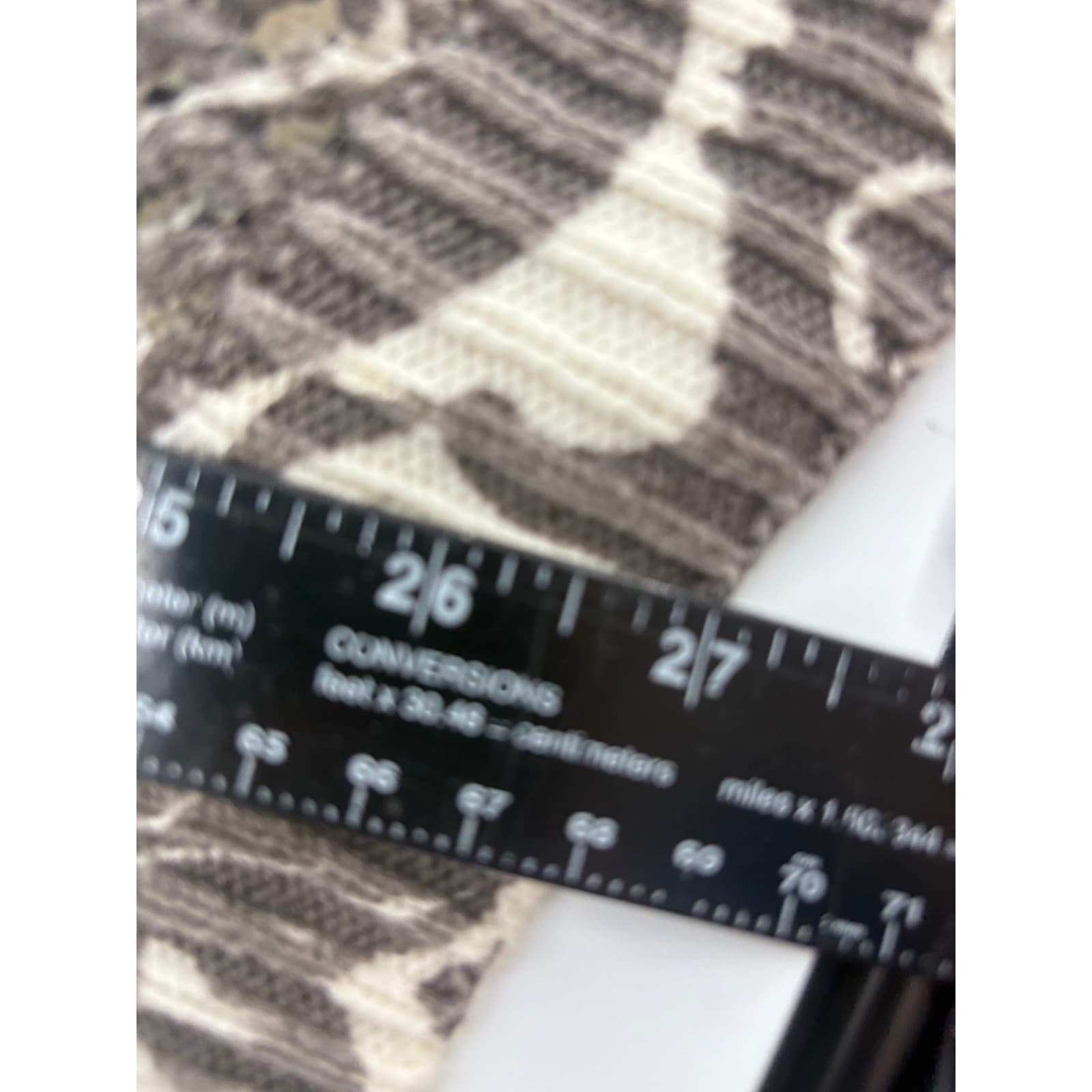 WEEKENDS BY CHICOS Sweater Knit Floral Print Mesh Sequin Accent Size 1 - Thumbnail 5