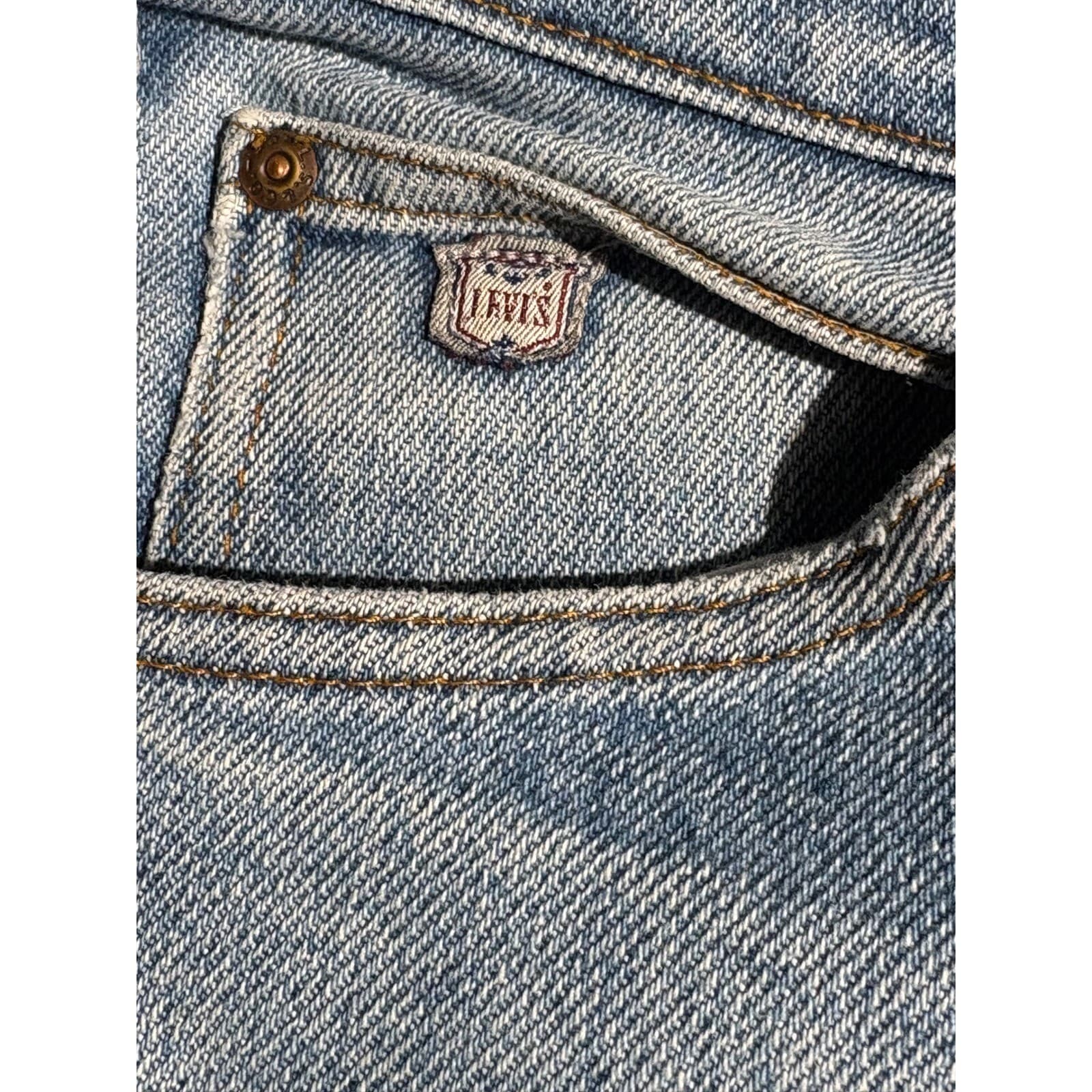Vintage Levi's Silver Tab Jeans Men's Light Wash Denim Relaxed Fit Jeans W40 L30 - Thumbnail 12