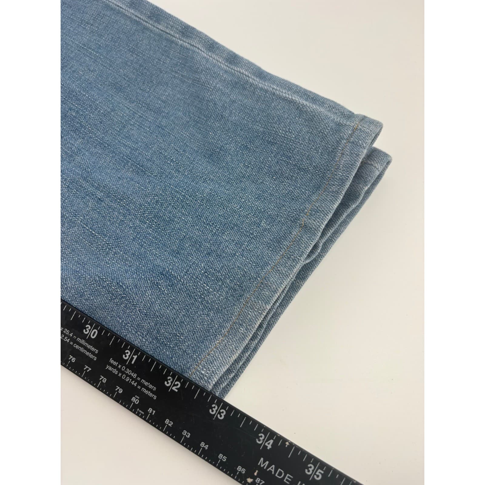 Peter Millar Collection Mens Jeans 40x33 Light Wash Button Fly Cotton Blend - Thumbnail 10