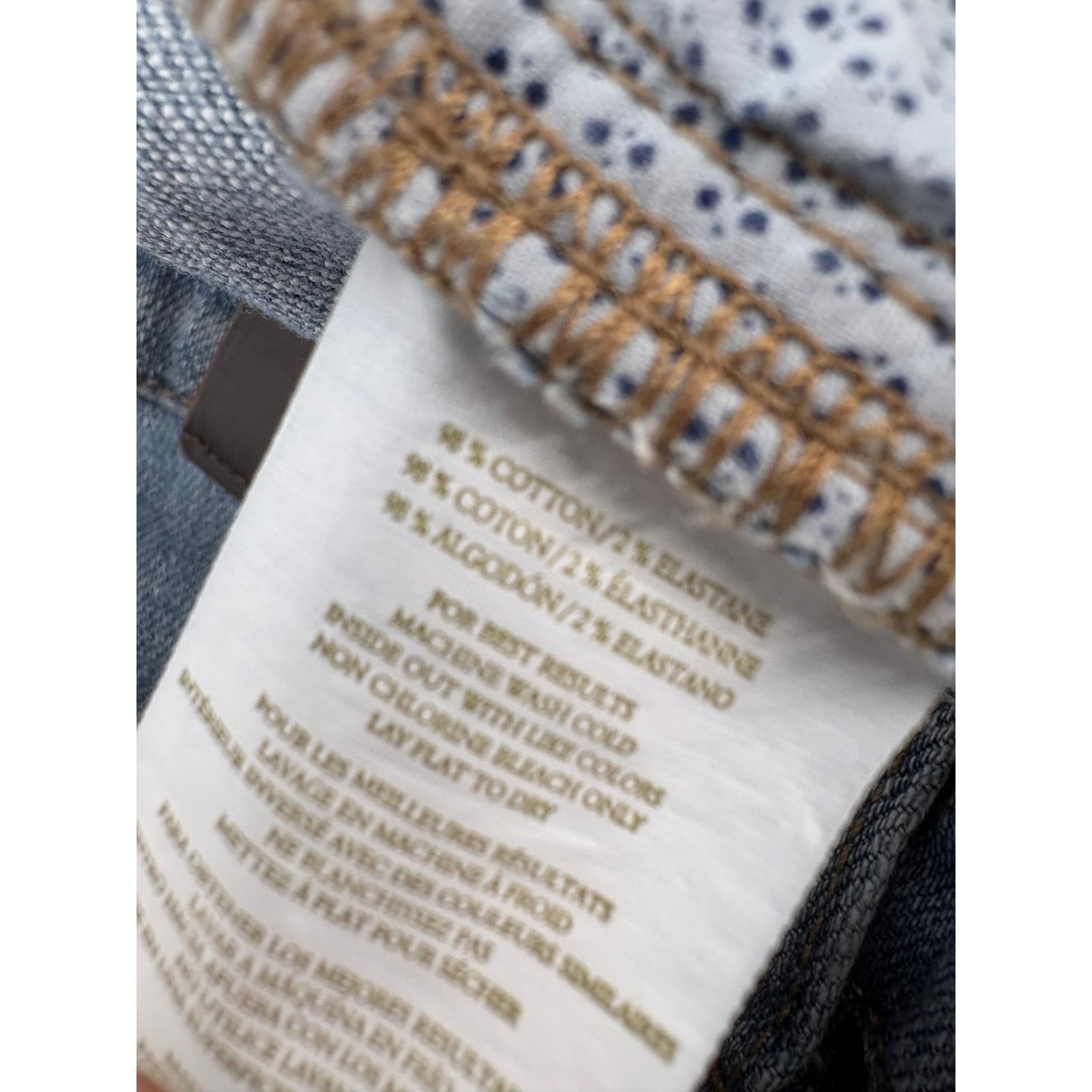 Peter Millar Collection Mens Jeans 40x33 Light Wash Button Fly Cotton Blend - Thumbnail 6