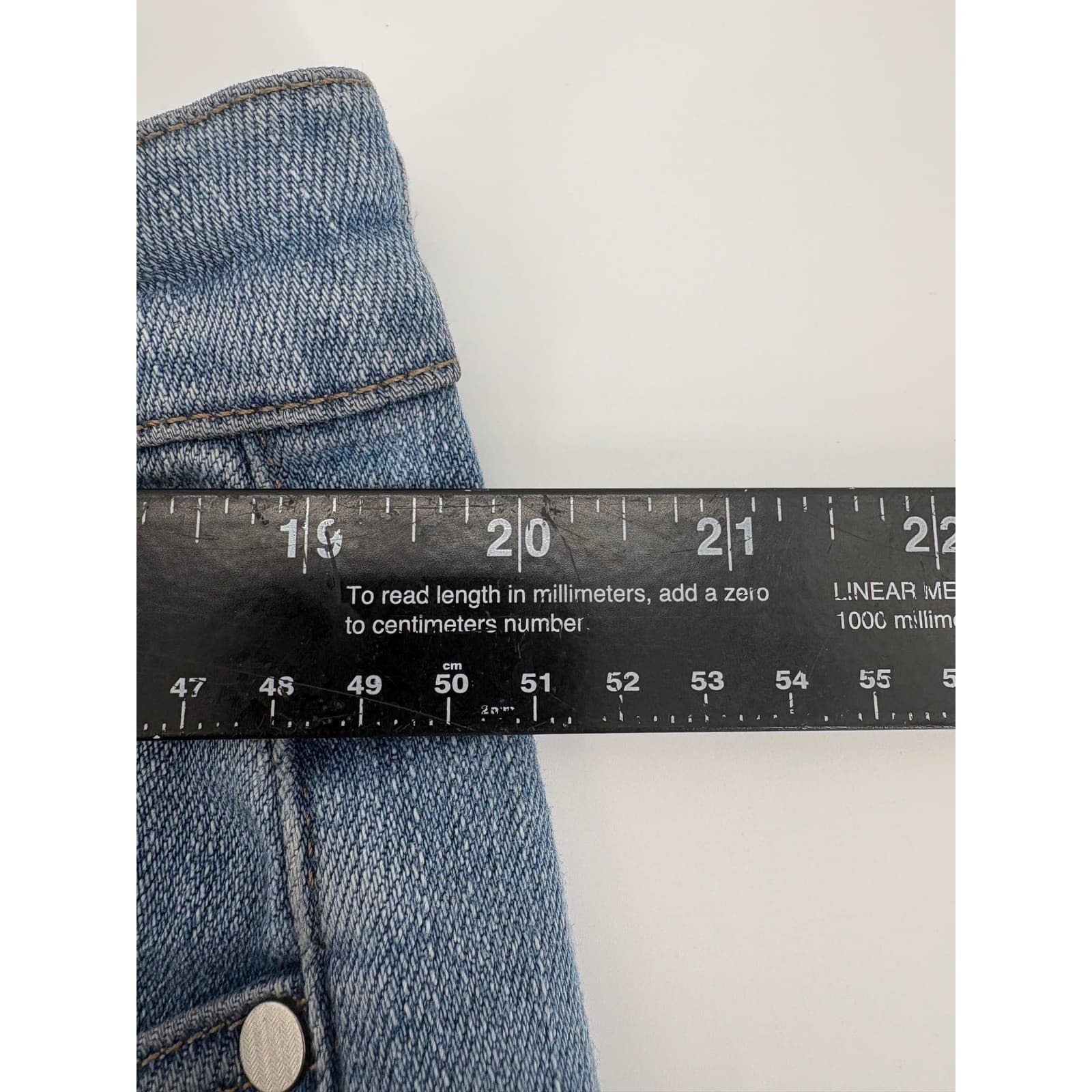 Peter Millar Collection Mens Jeans 40x33 Light Wash Button Fly Cotton Blend - Thumbnail 8