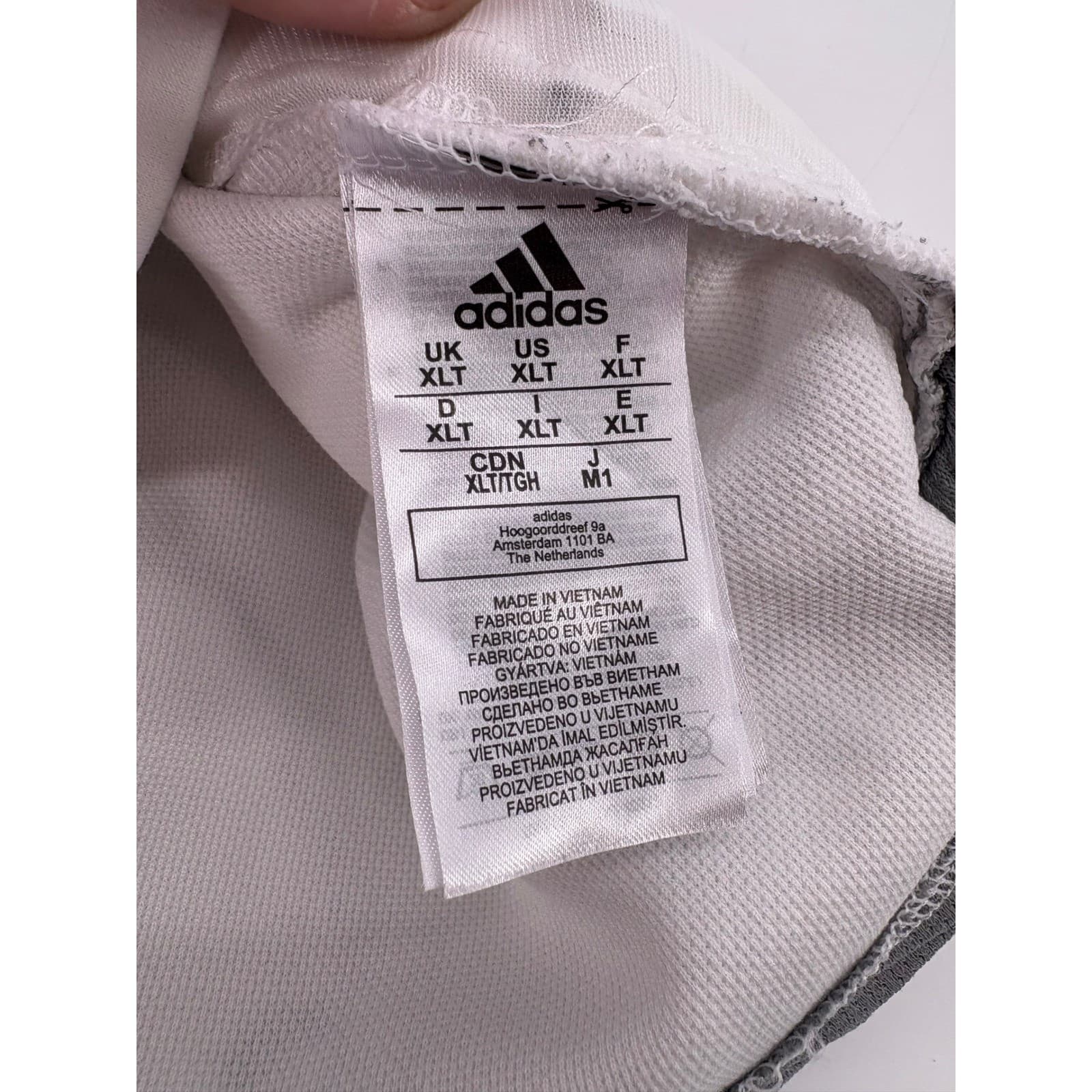 Adidas NC State Wolfpack Marble Gold Trim Full Zip Hoodie Jacket XLT - Thumbnail 10