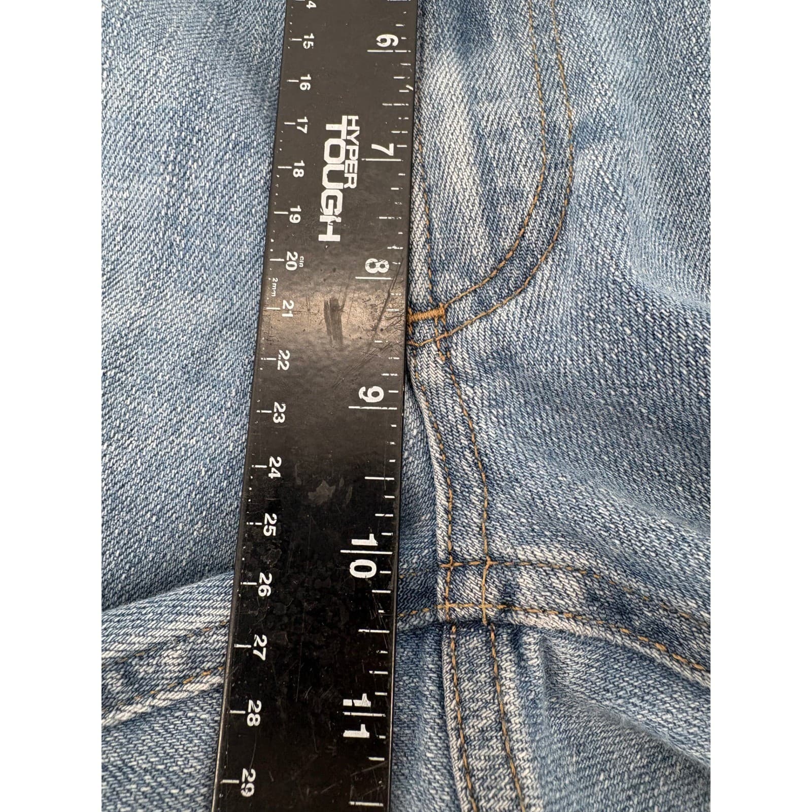 Peter Millar Collection Mens Jeans 40x33 Light Wash Button Fly Cotton Blend - Thumbnail 9
