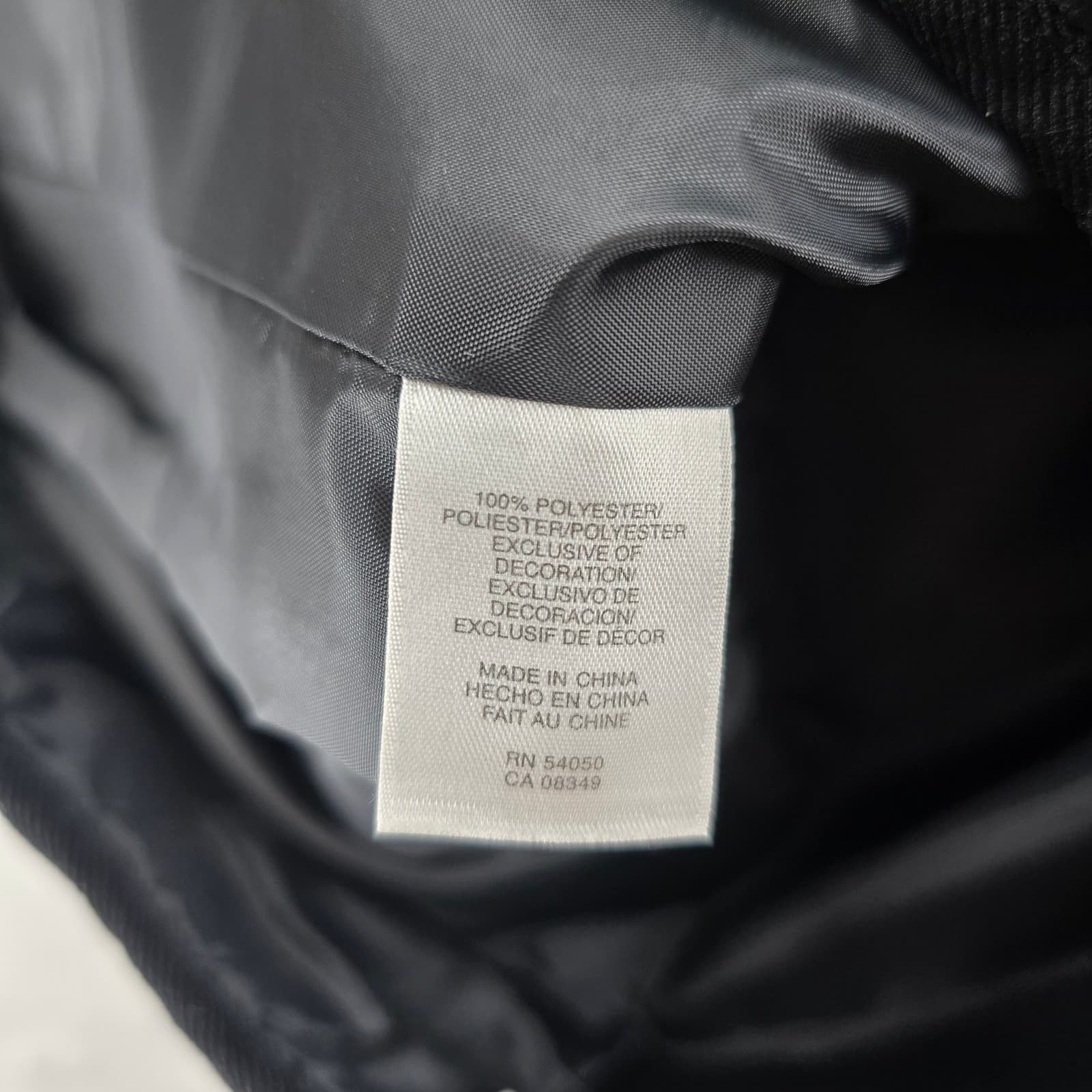 Jones New York Vest Womens Medium Vest Black Quilted Full Zip Mock Neck Pocket - Thumbnail 3