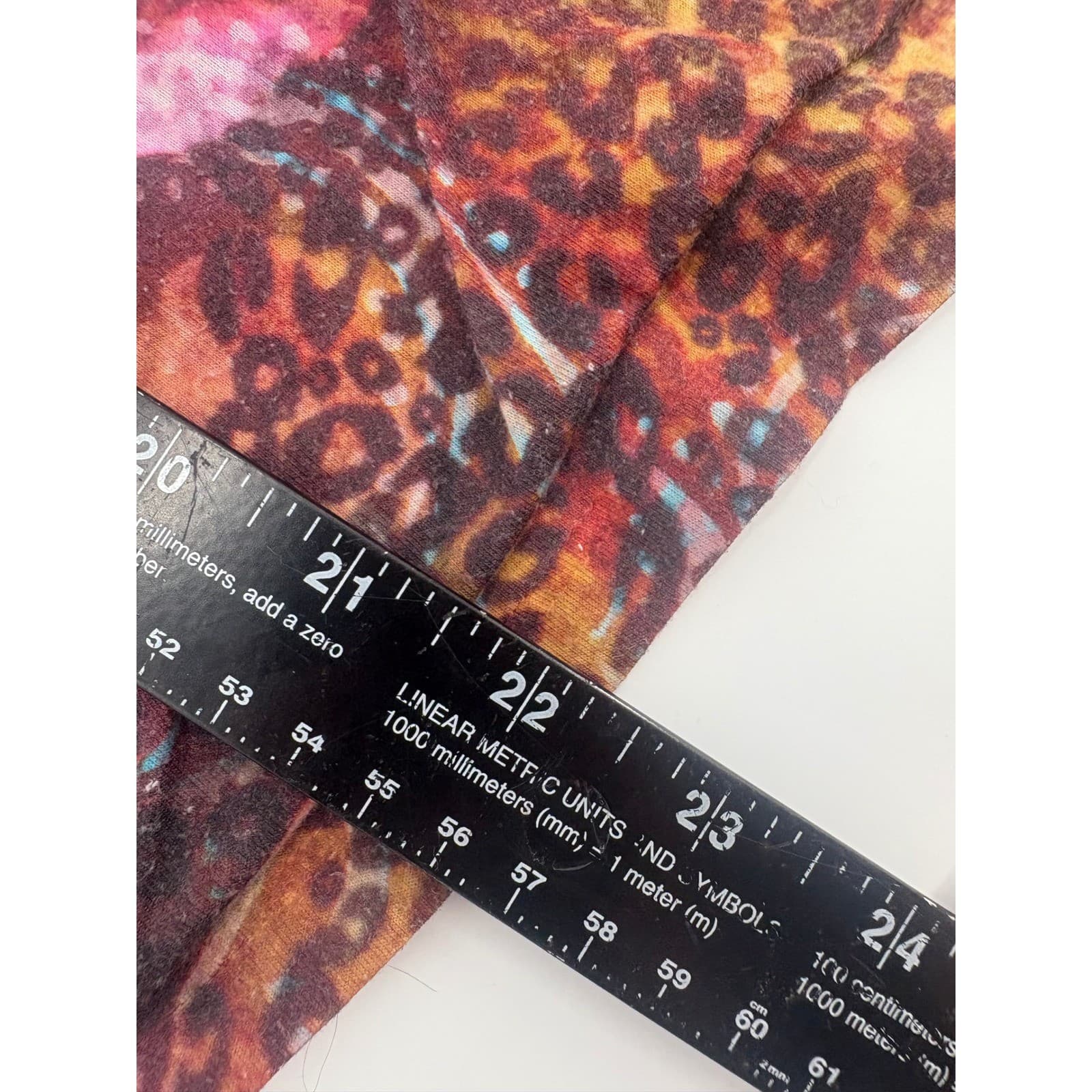 Chicos Size 1 Floral Print Sheer Lace Top Orange Brown Women's - Thumbnail 5