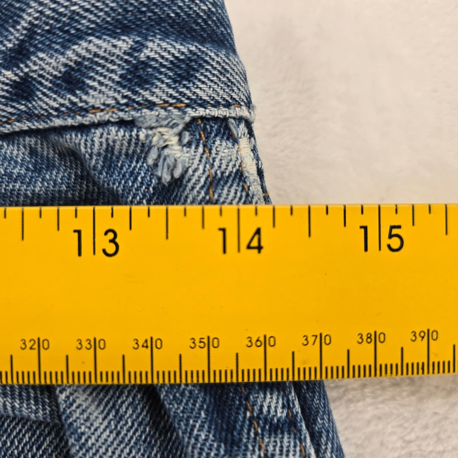 Rustler Jeans Mens 29x32 Straight Leg Blue Denim 100% Cotton 87619PW - Thumbnail 3