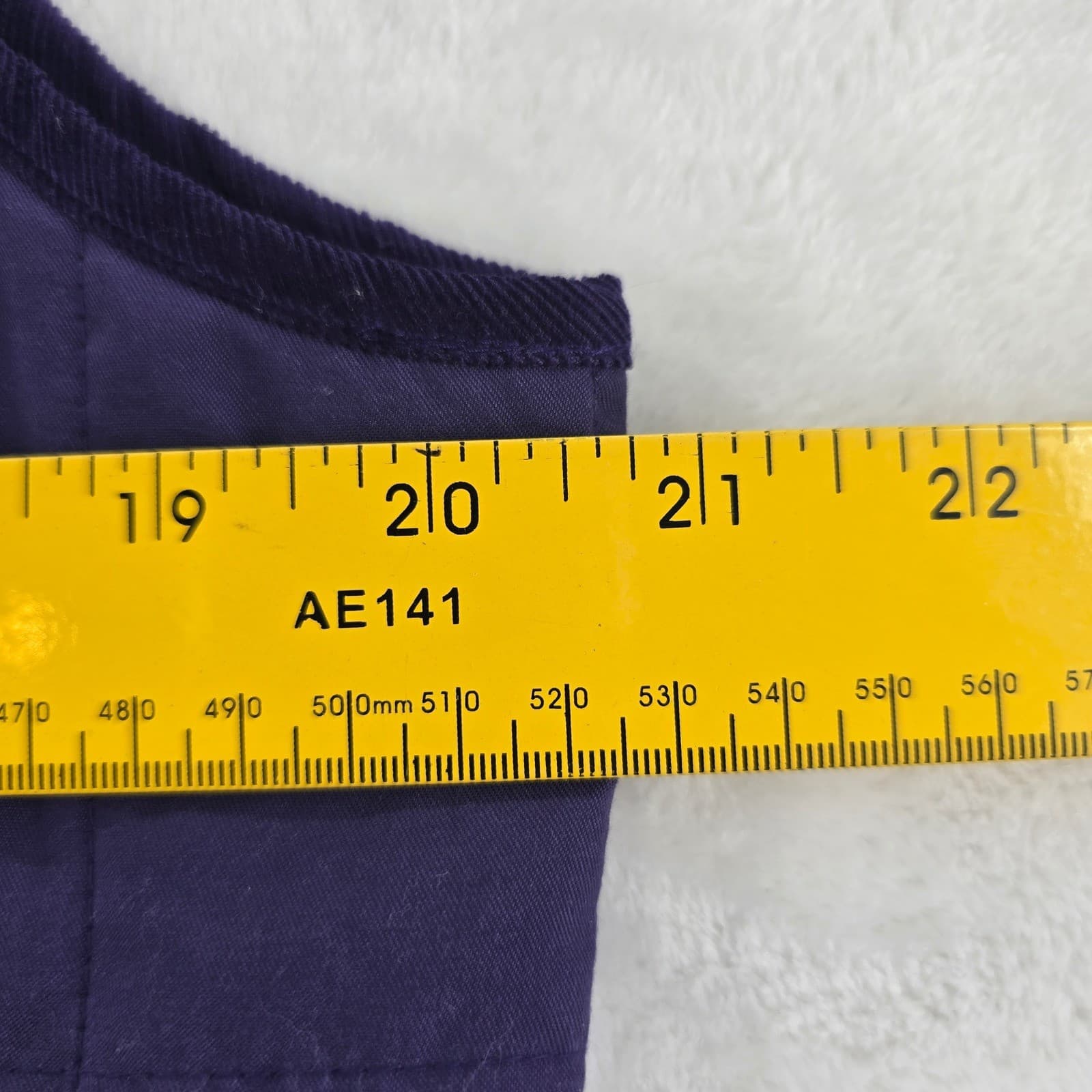 Jones New York Vest Womens M Vest Purple Quilted Full Zip Mock Neck Pocket - Thumbnail 7