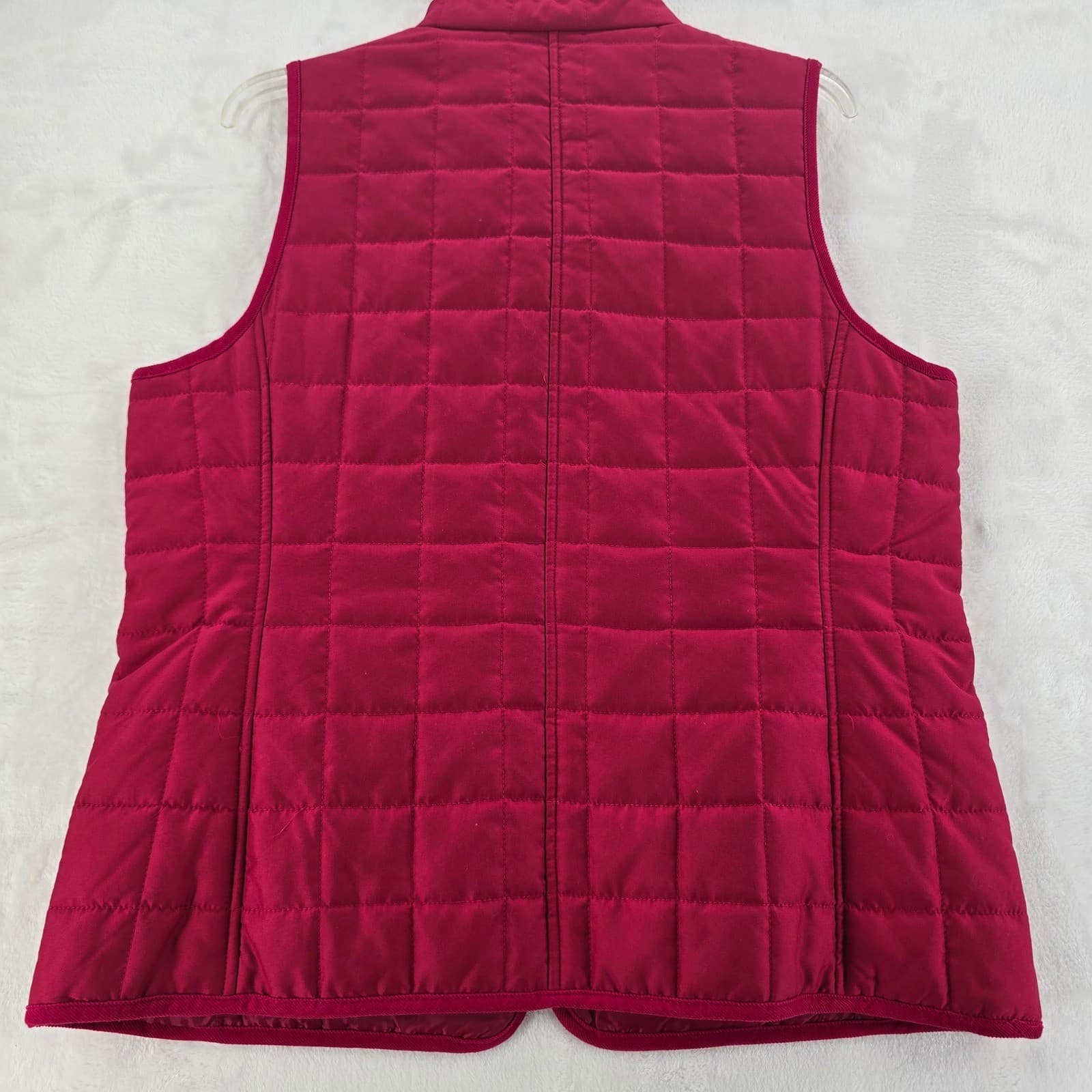 Jones New York Sport Vest Womens M Vest Pink Quilted Full Zip Mock Neck Pockets - Thumbnail 7