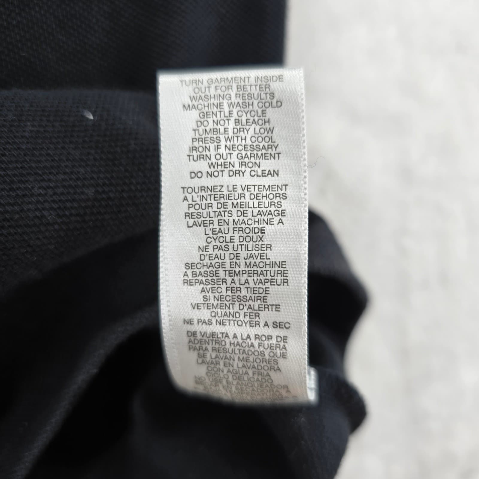Michael Kors Top Womens Small Shirt Black Grommet Neck Short Sleeve Cotton - Thumbnail 4