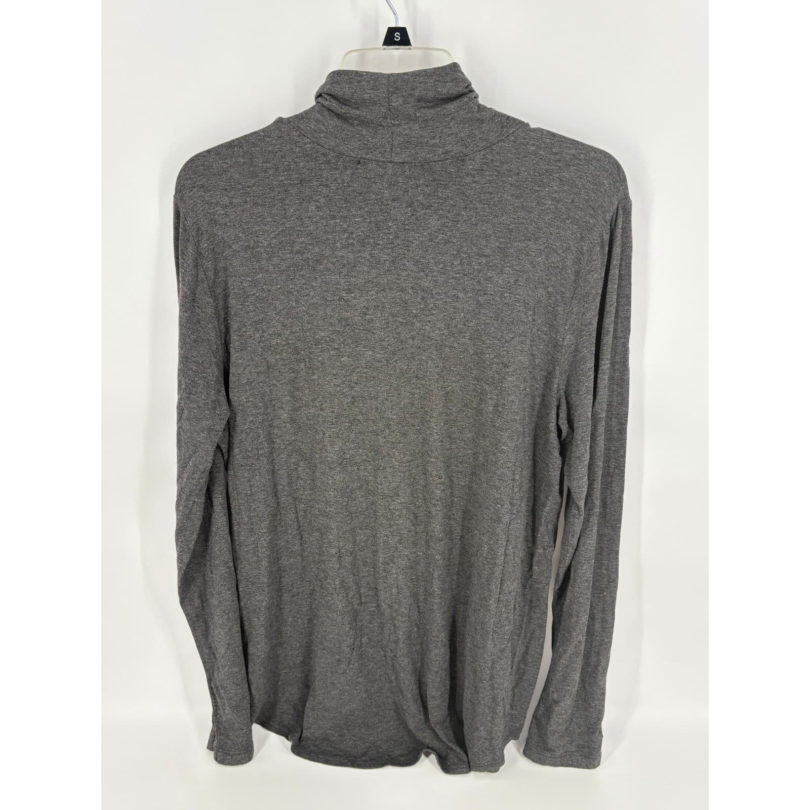 Karen Kane Women's Gray Long Sleeve Turtleneck Top Made in USA Size L - Thumbnail 2