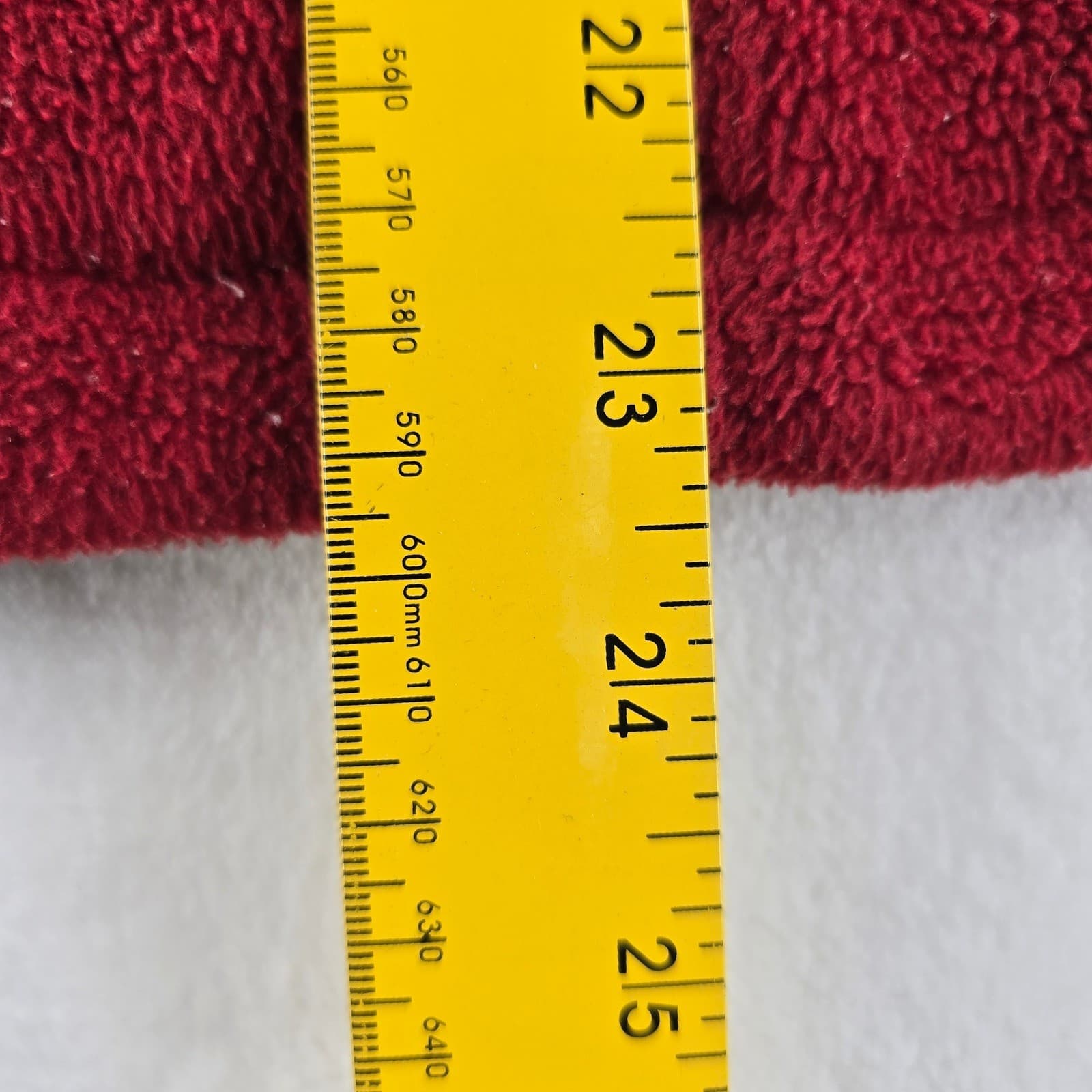 RuffHewn Fleece Vest Womens Medium Full Zip Burgundy Red Waffle Lined Pocket - Thumbnail 6