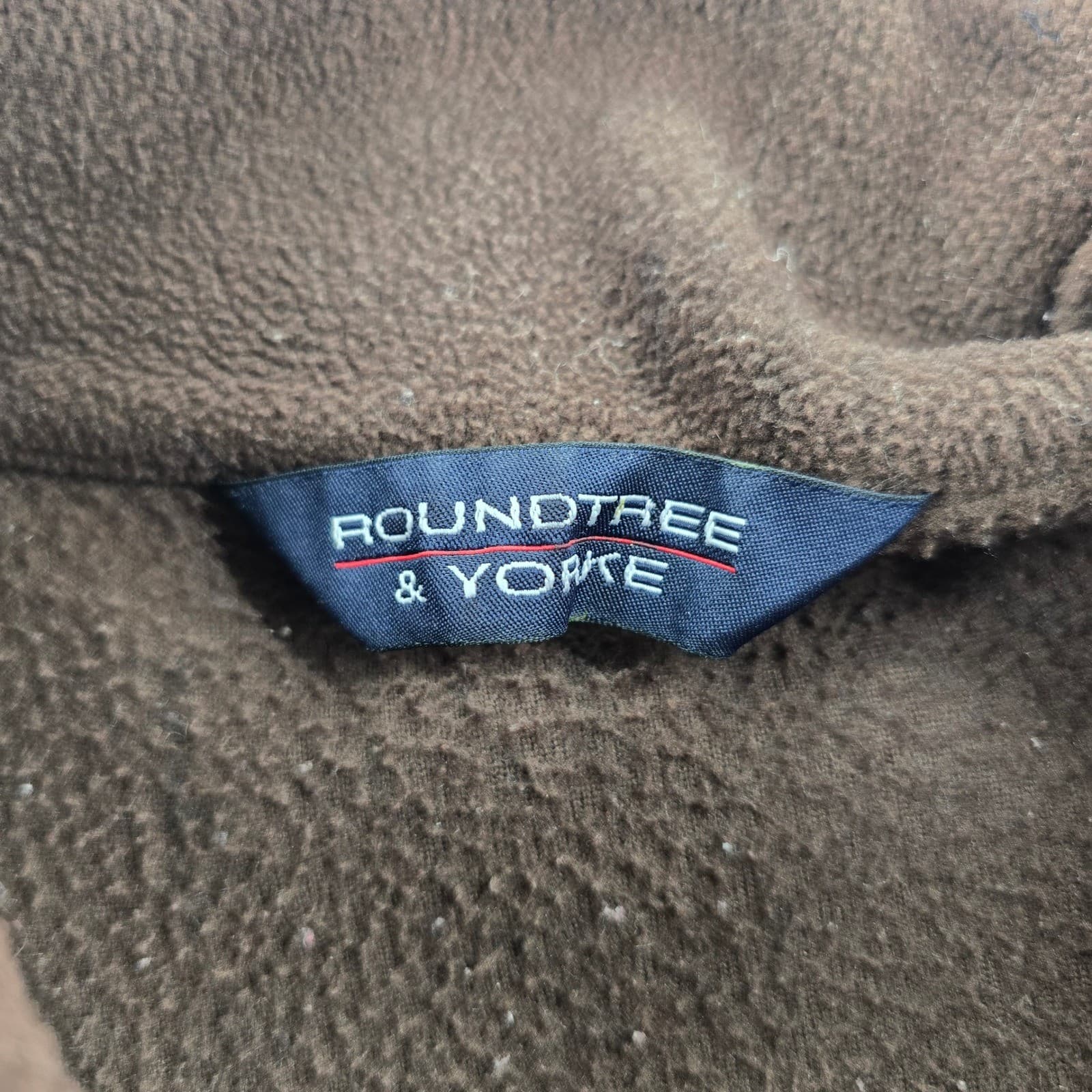 Roundtree & Yorke Vest Womens L Vest Brown Fleece Full Zip Sleeveless Jacket - Thumbnail 2