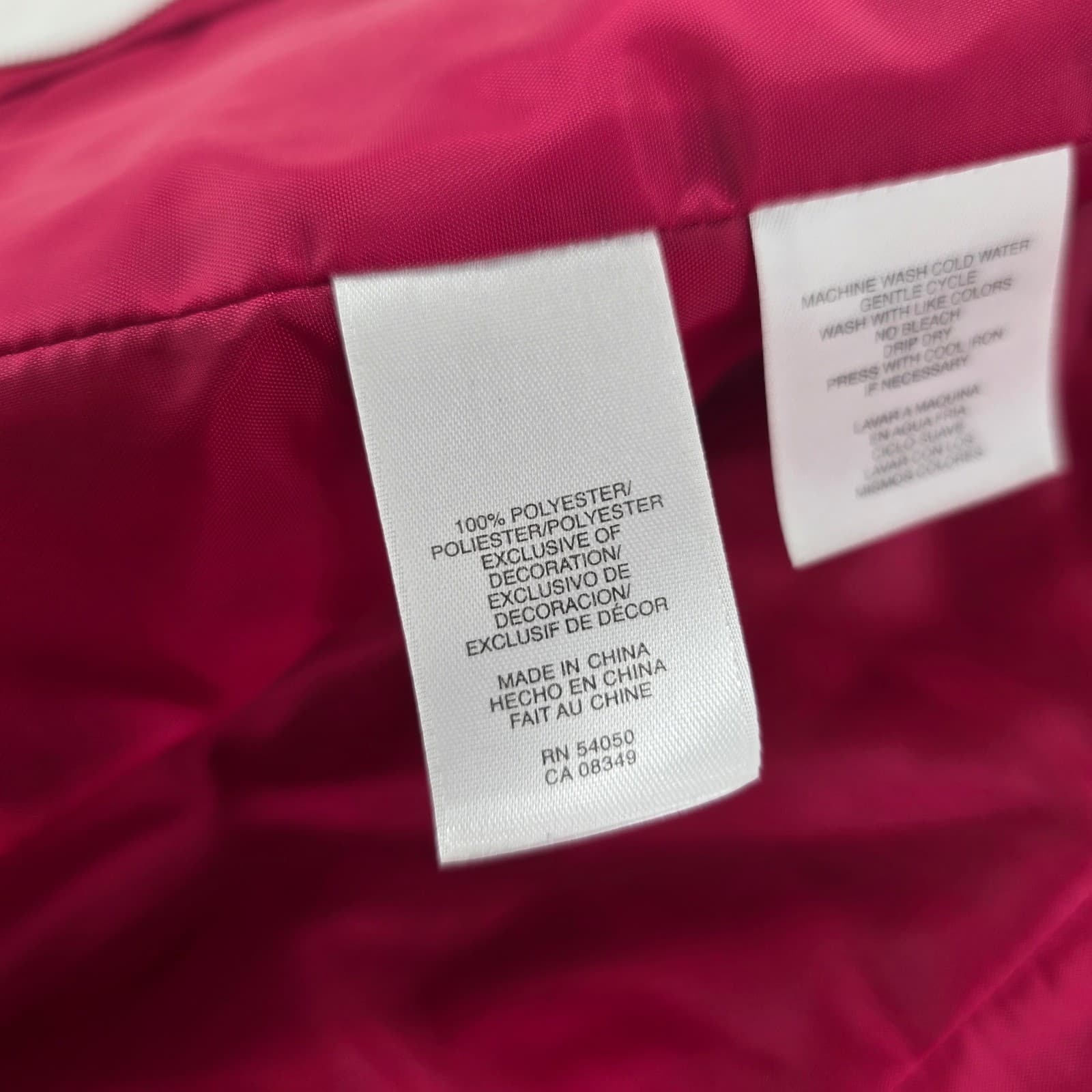 Jones New York Sport Vest Womens M Vest Pink Quilted Full Zip Mock Neck Pockets - Thumbnail 3