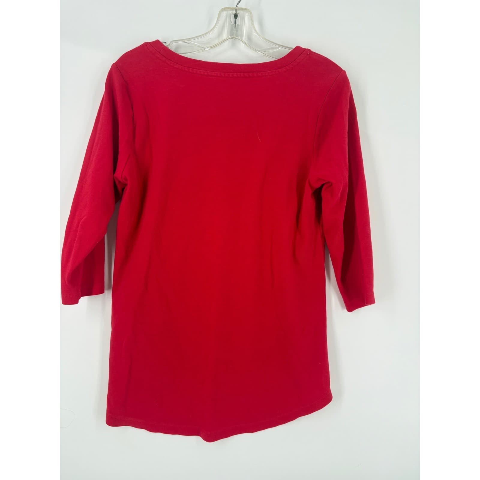 Athletic Works Red 3/4 Sleeve Top Athletic Leisure Shirt Women's Medium - Thumbnail 2