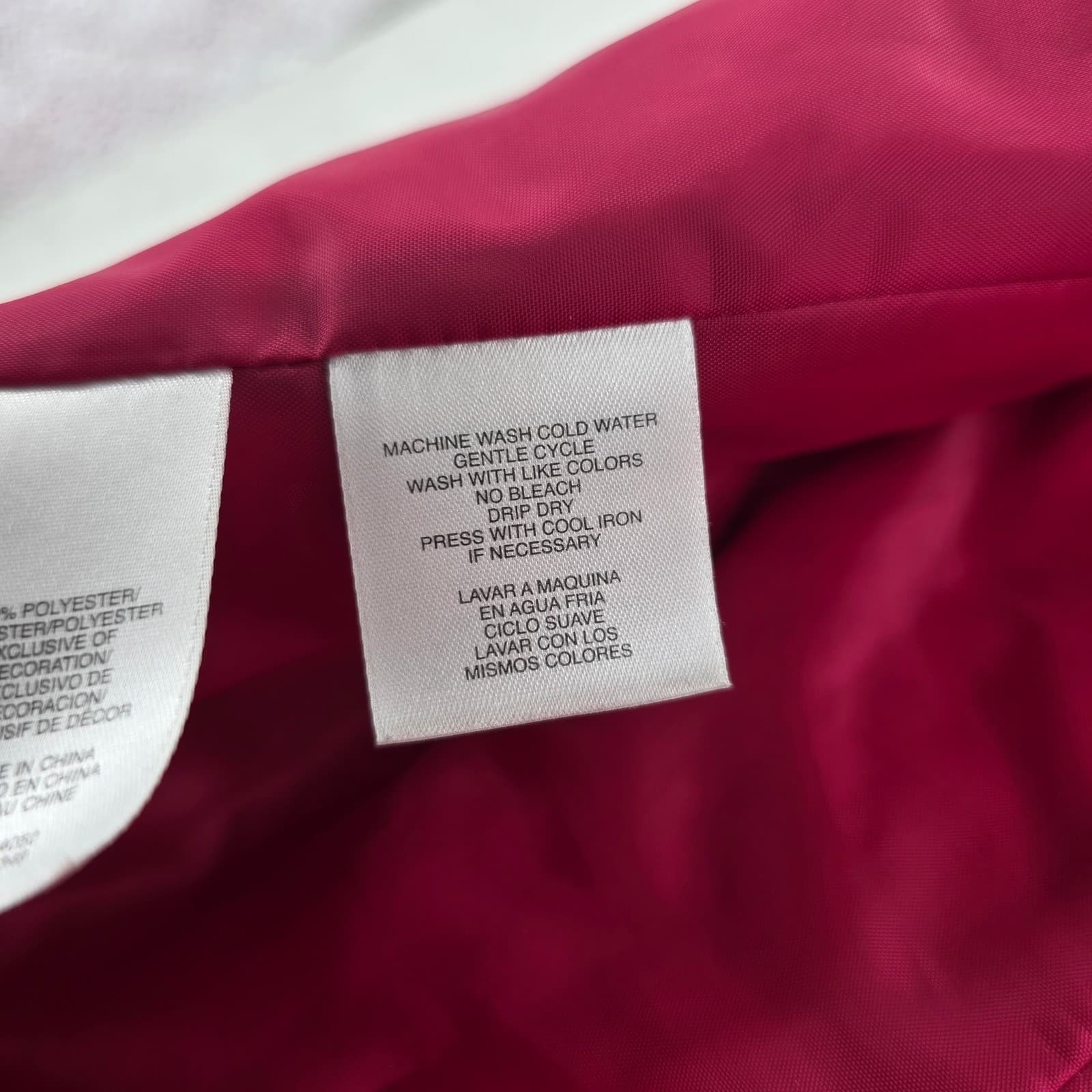 Jones New York Sport Vest Womens M Vest Pink Quilted Full Zip Mock Neck Pockets - Thumbnail 4