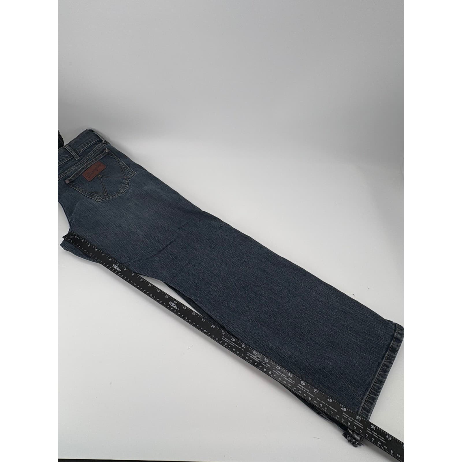 Wrangler Jeans Men's 36x31 Blue Retro Relaxed Boot Western Denim - Thumbnail 4