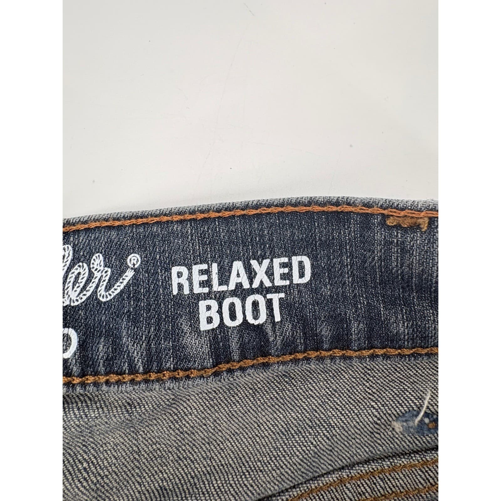 Wrangler Jeans Men's 36x31 Blue Retro Relaxed Boot Western Denim - Thumbnail 10